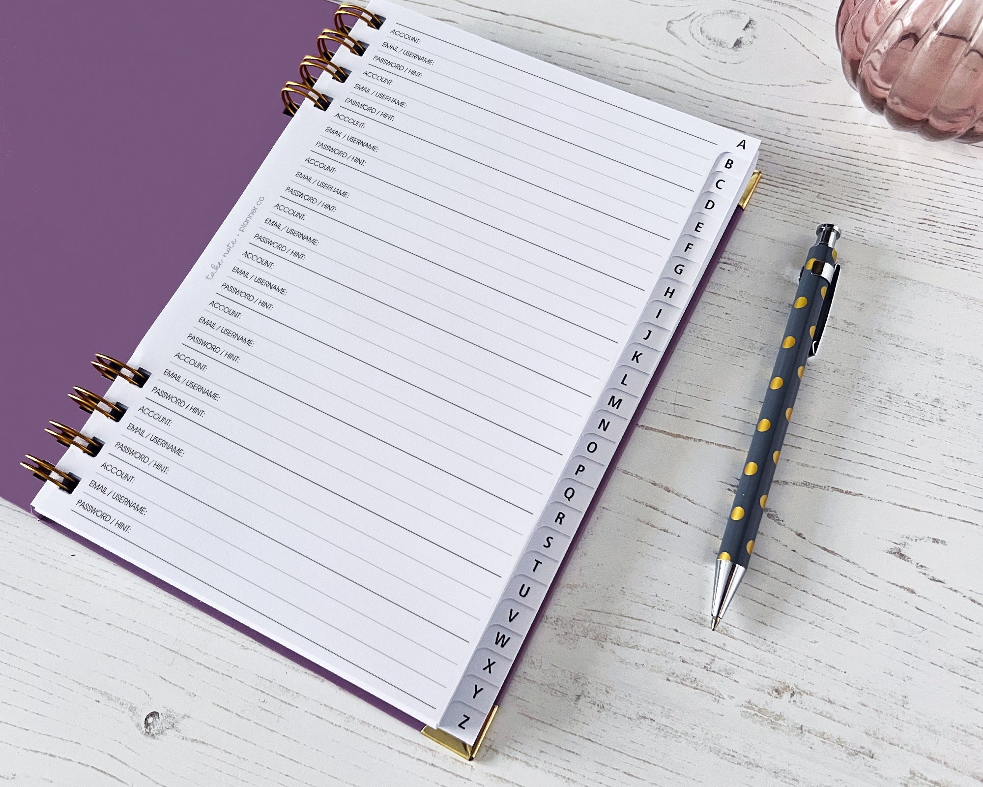 A-Z Tabbed Contacts Address Book