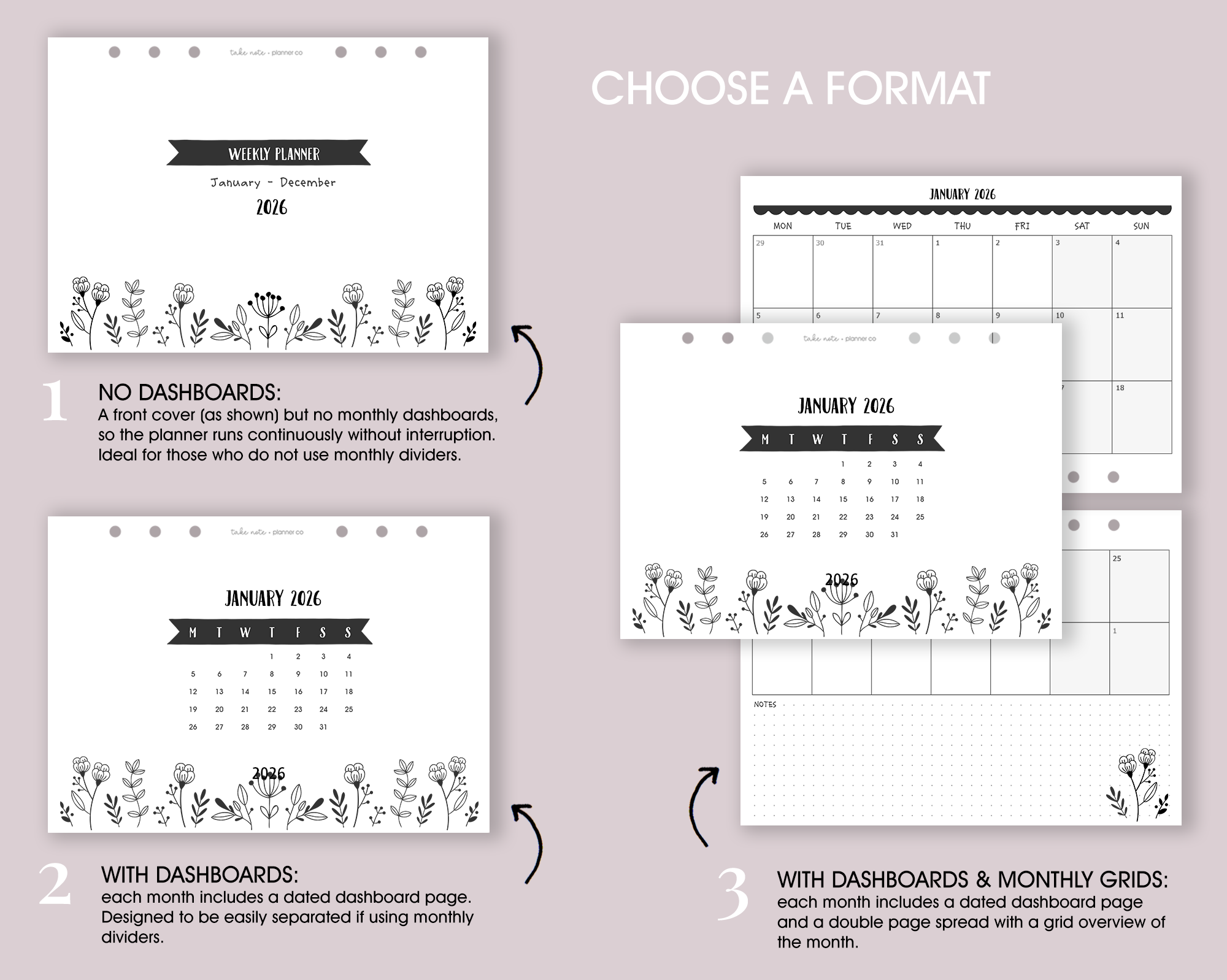 Dated Weekly Inserts <!---floral:WEEK8-->