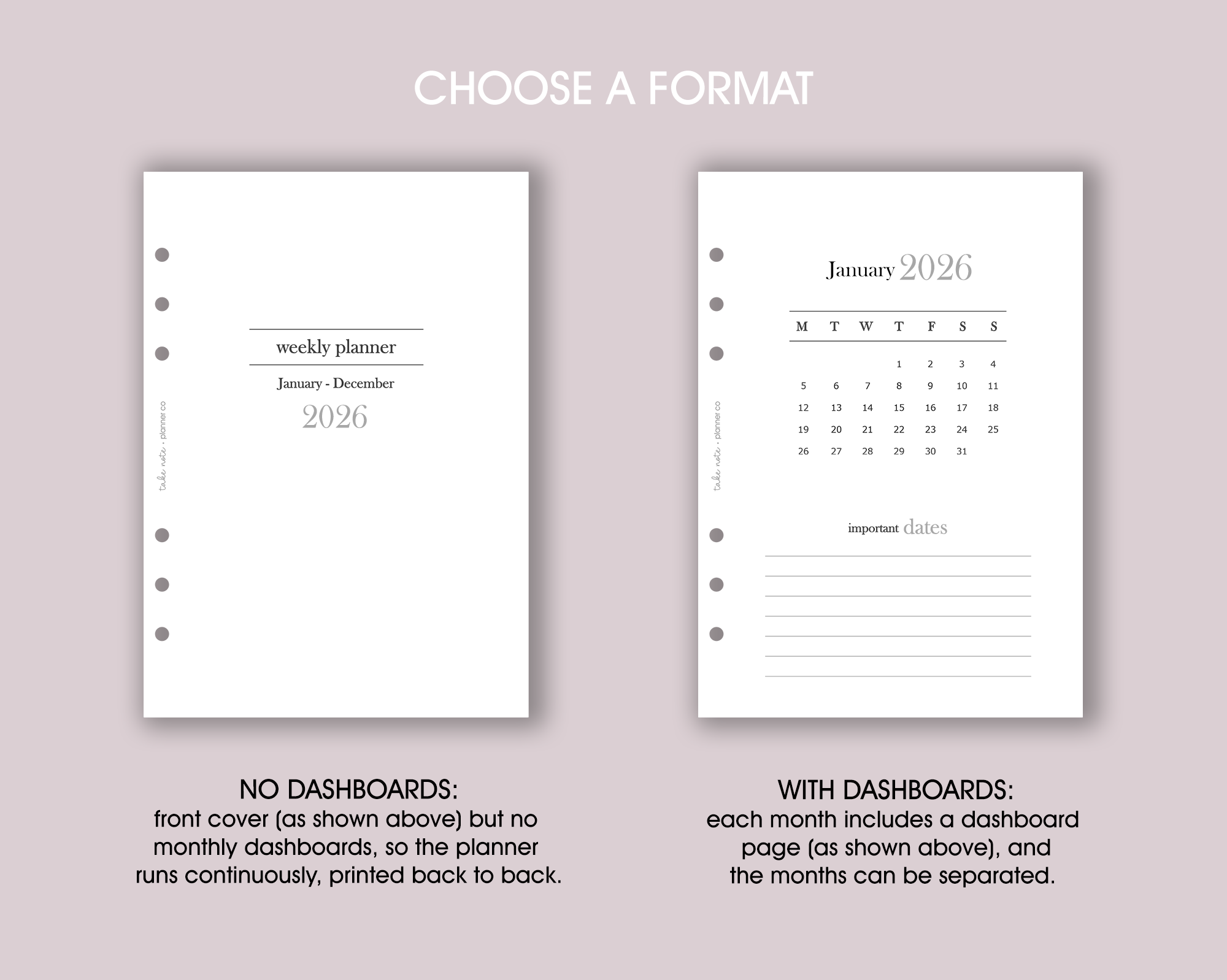 Dated Monthly Inserts <!---minimal:MONTH1-->