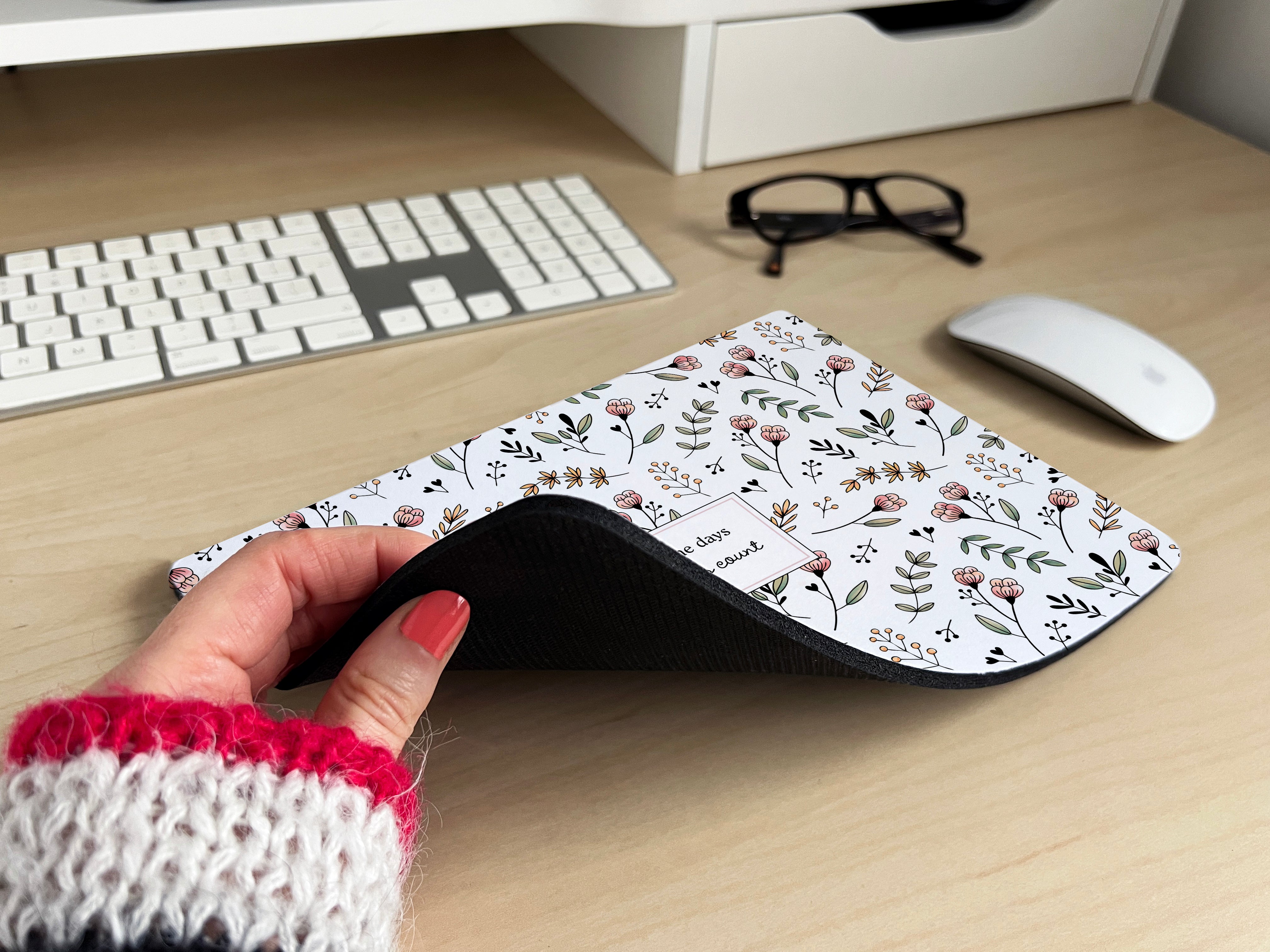 Floral Mouse Mat | Count Days
