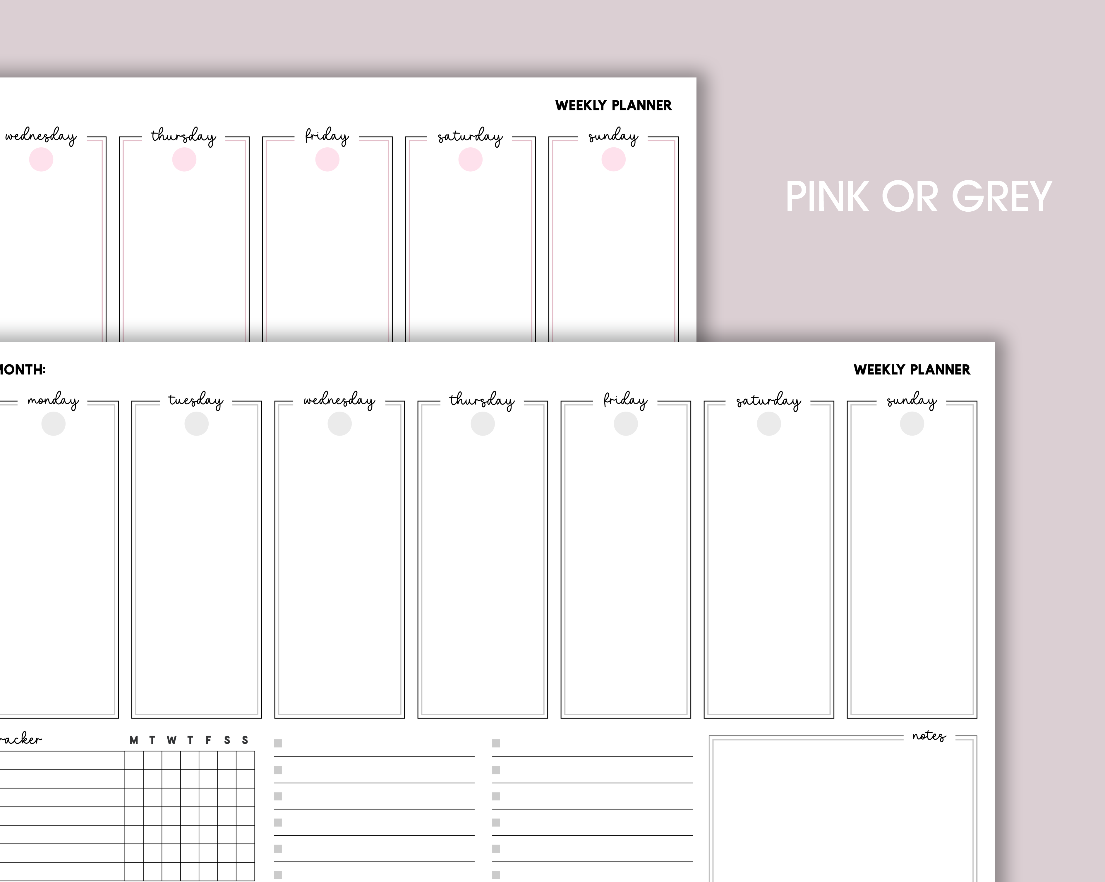 Weekly Planner A4 Deskpad <!---NP4-classic-week-->