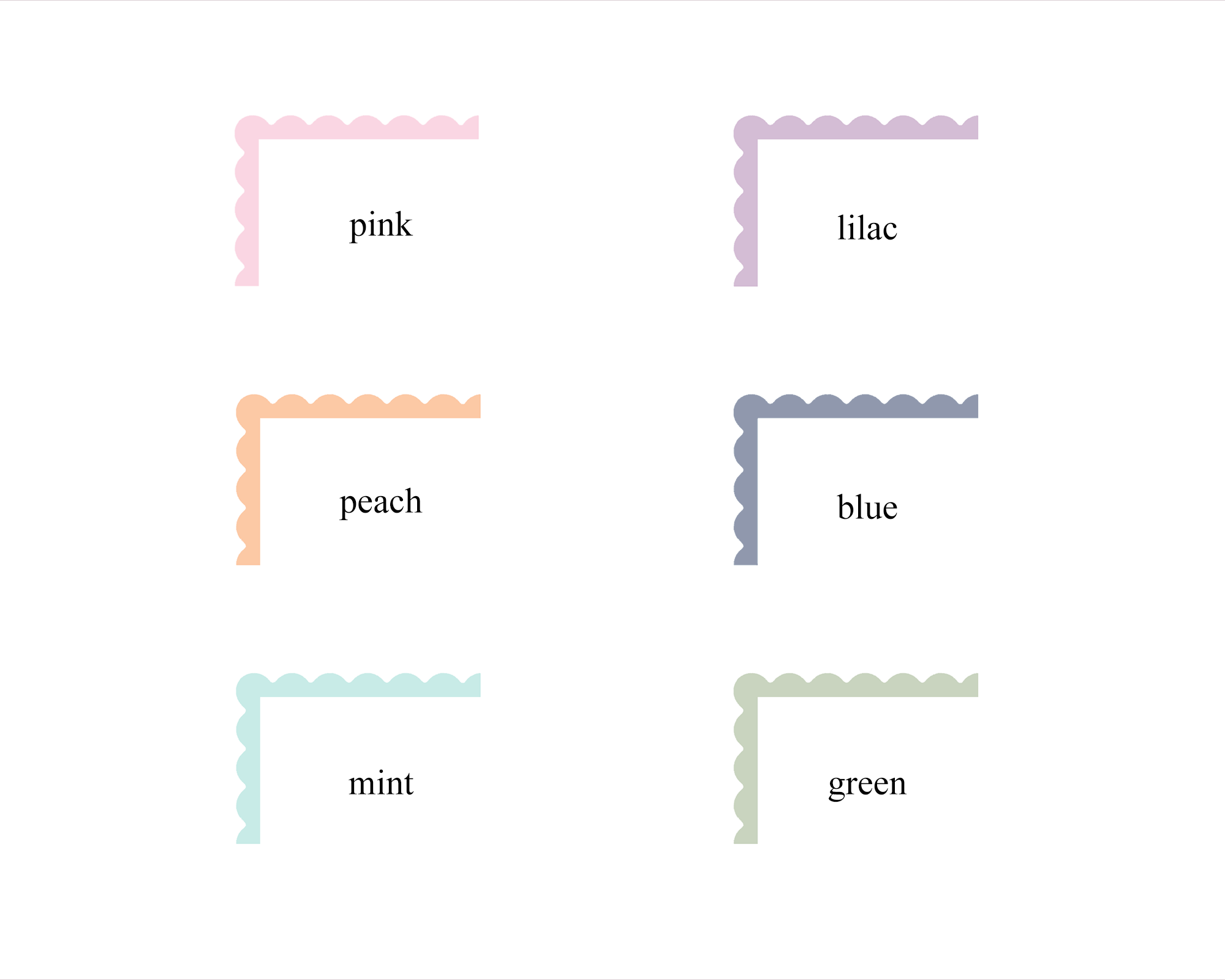 Scallop A5 Notepad <!---NP5-scallop-notes-->