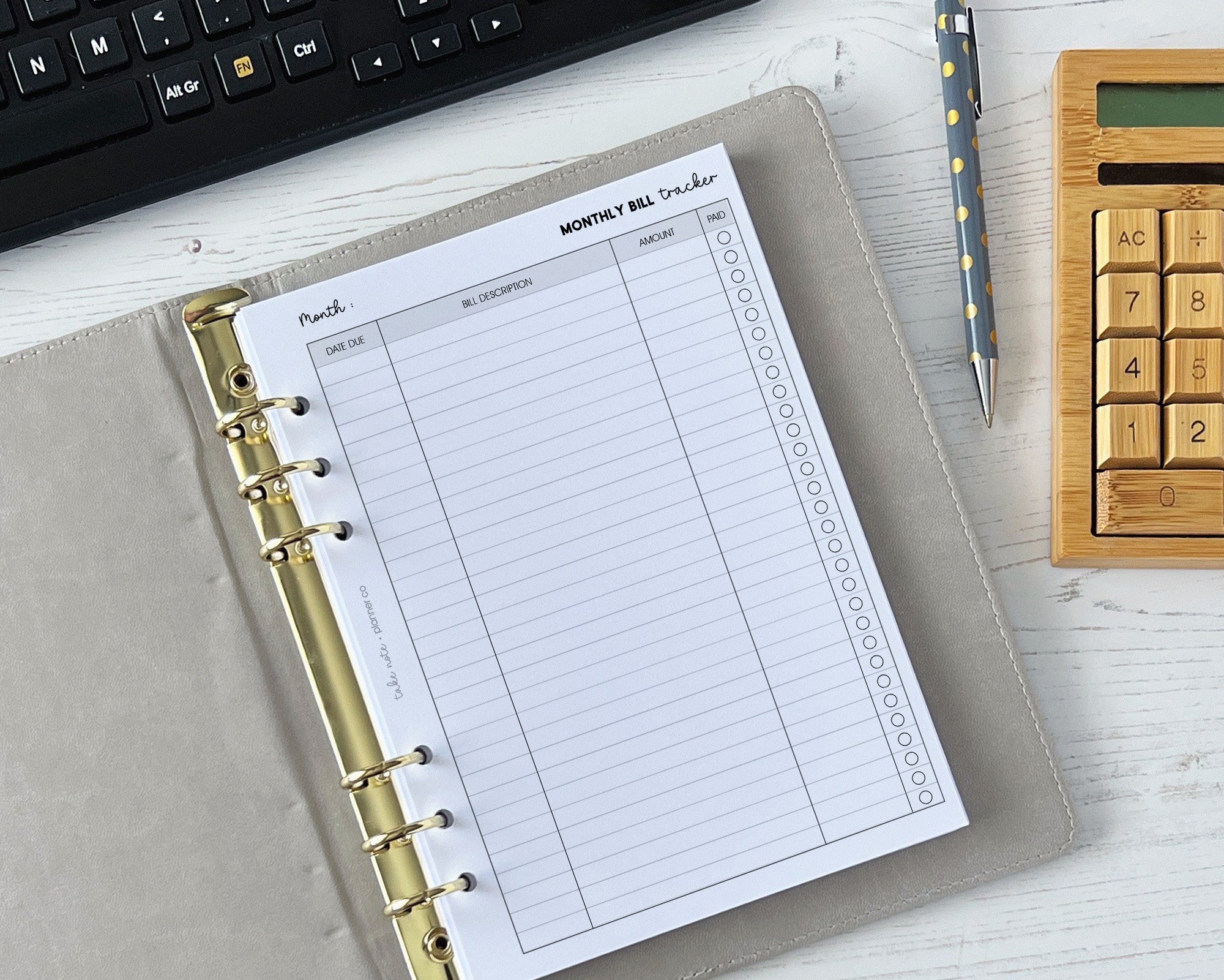 Monthly Bill Tracker <!---billsmonth-->