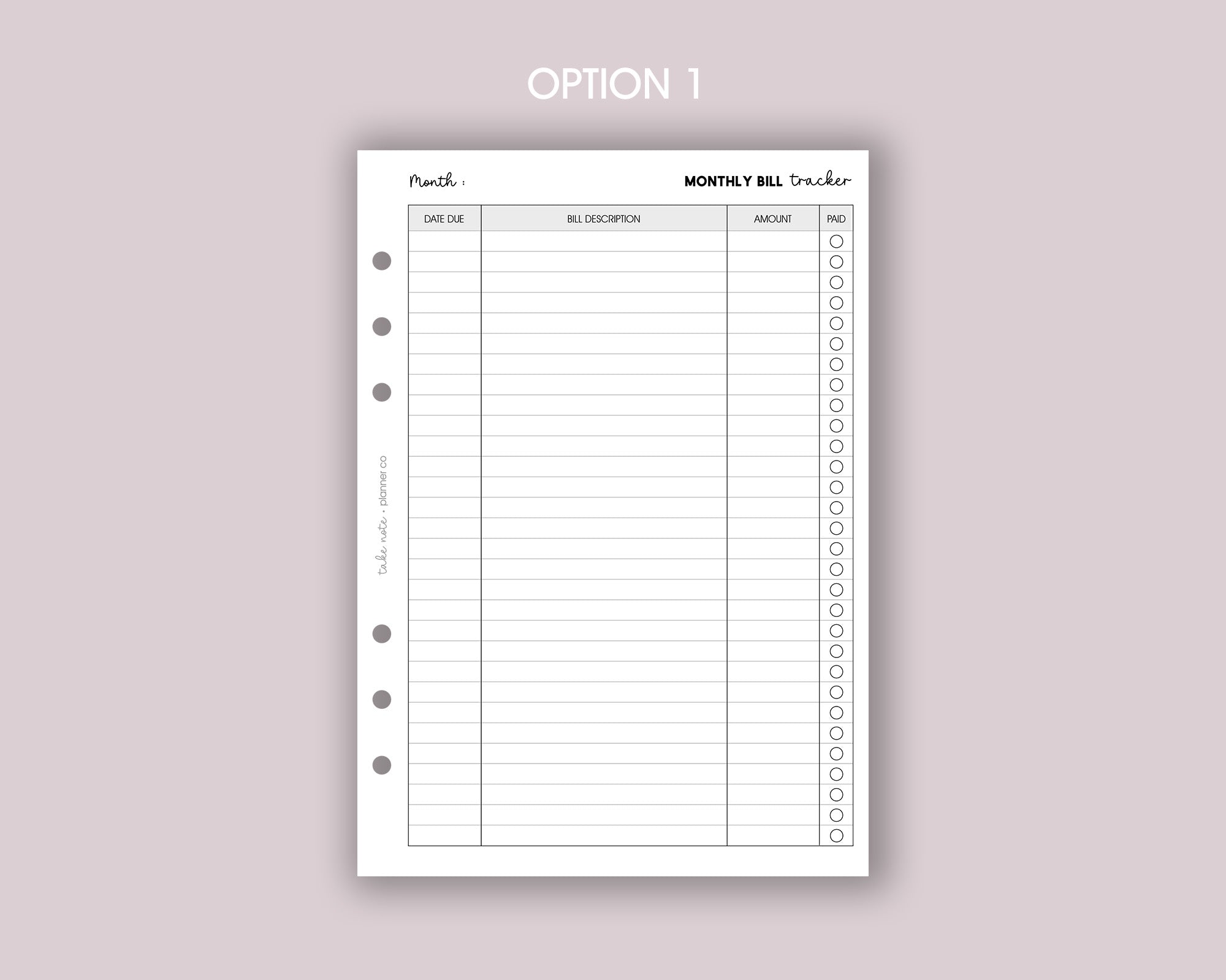 Monthly Bill Tracker <!---billsmonth-->