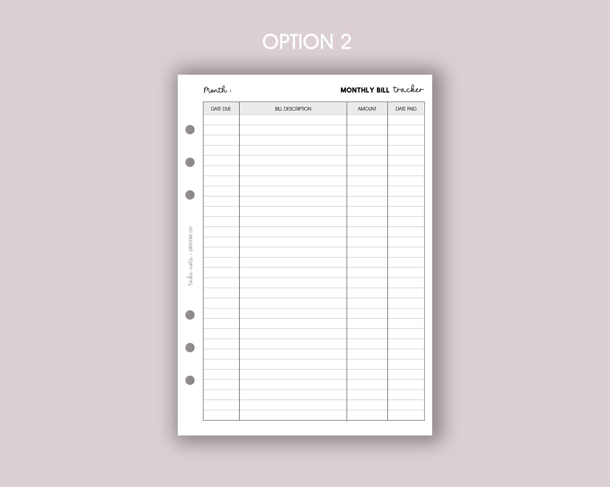 Monthly Bill Tracker <!---billsmonth-->