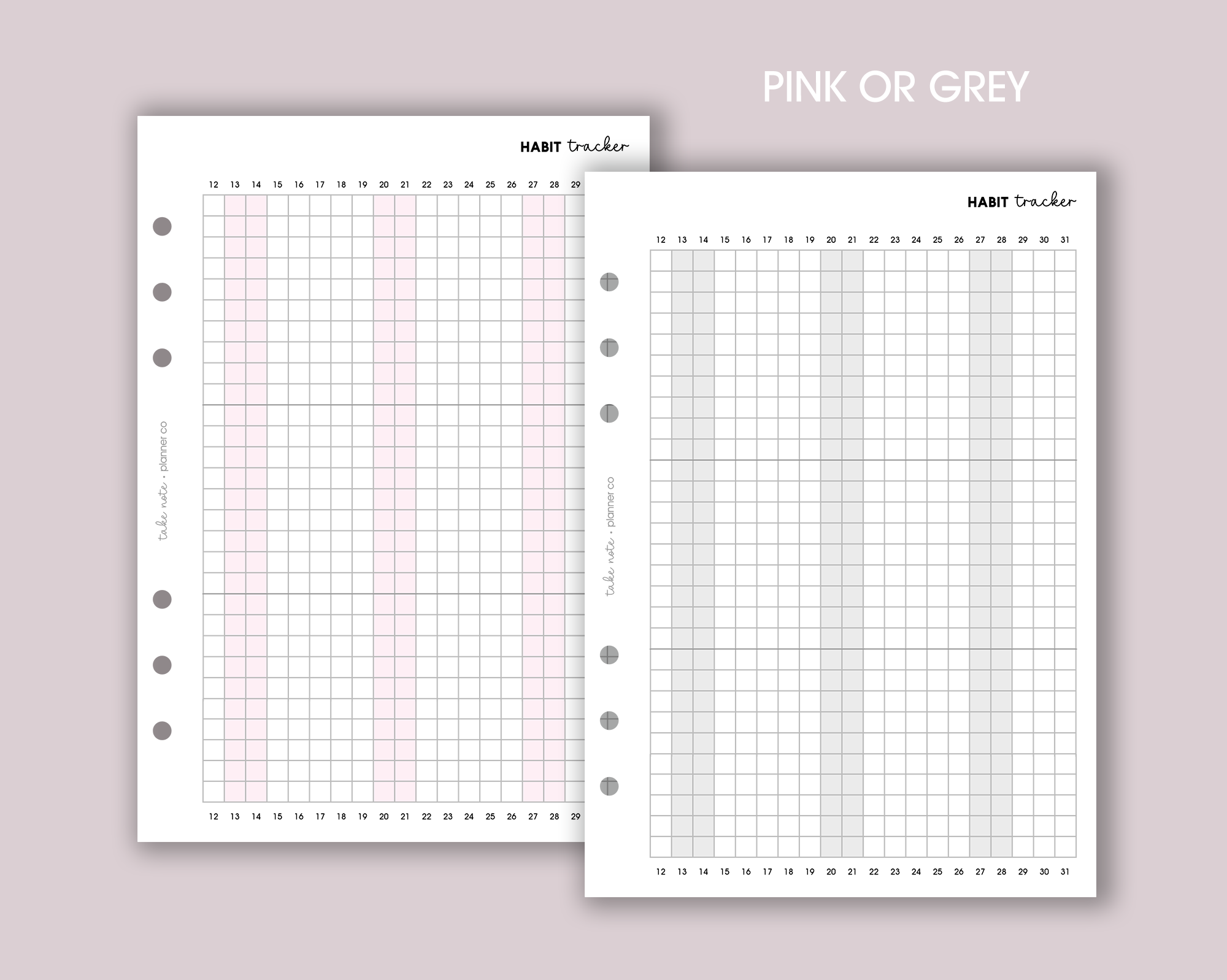 Habit Tracker Inserts <!---classic-->