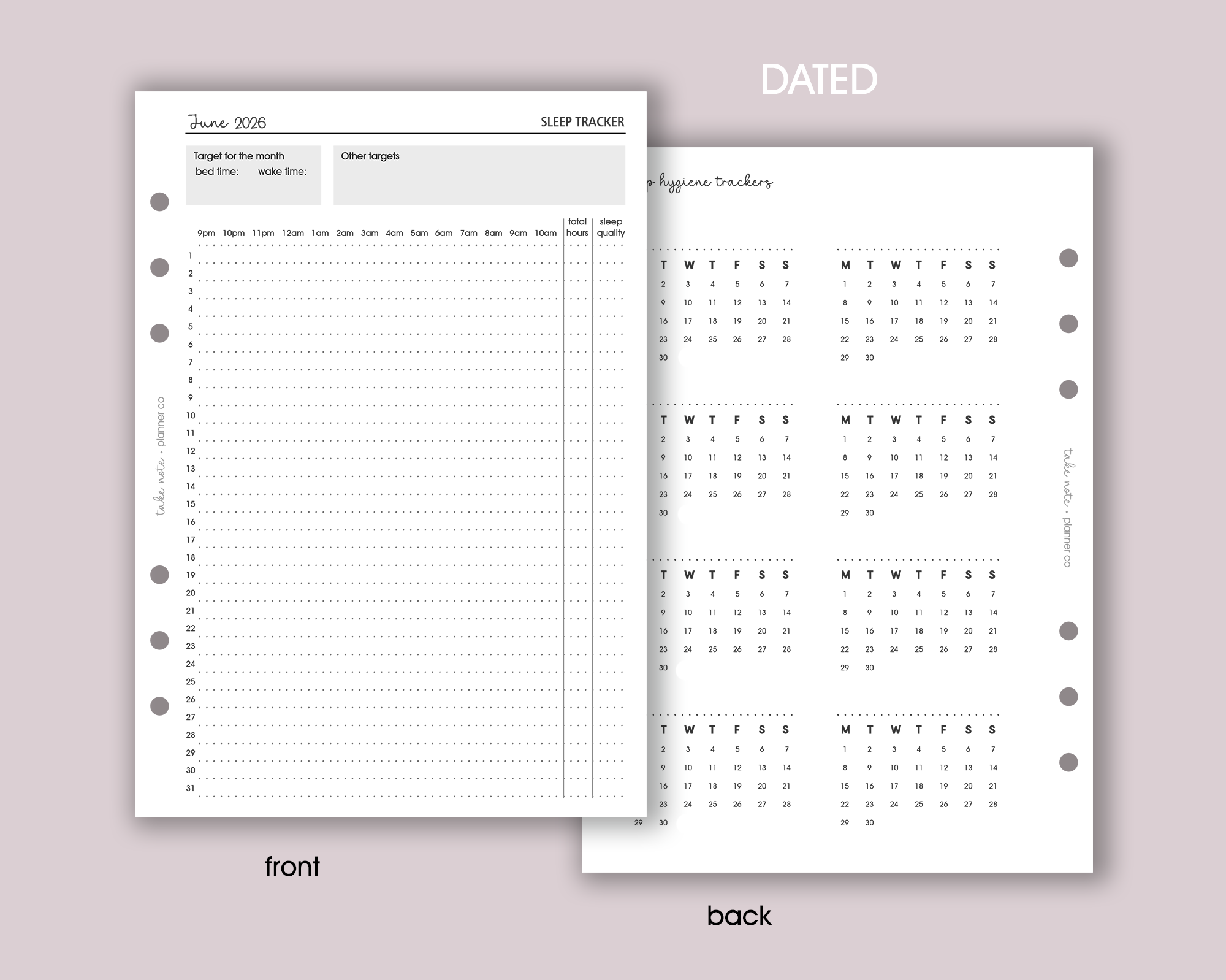 Sleep Tracker Inserts <!---classic-->