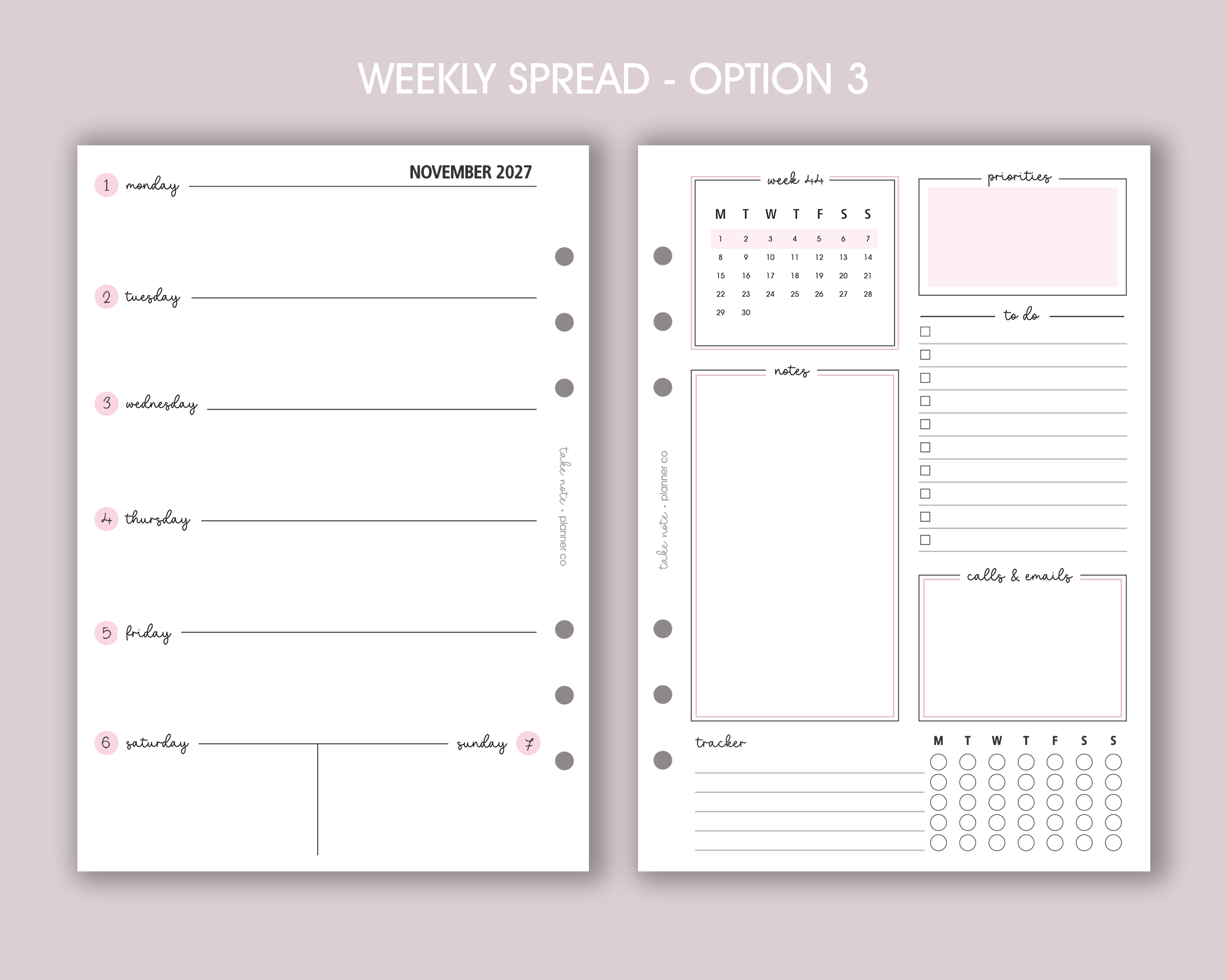 Dated Weekly Inserts <!---classic:WEEK2-->