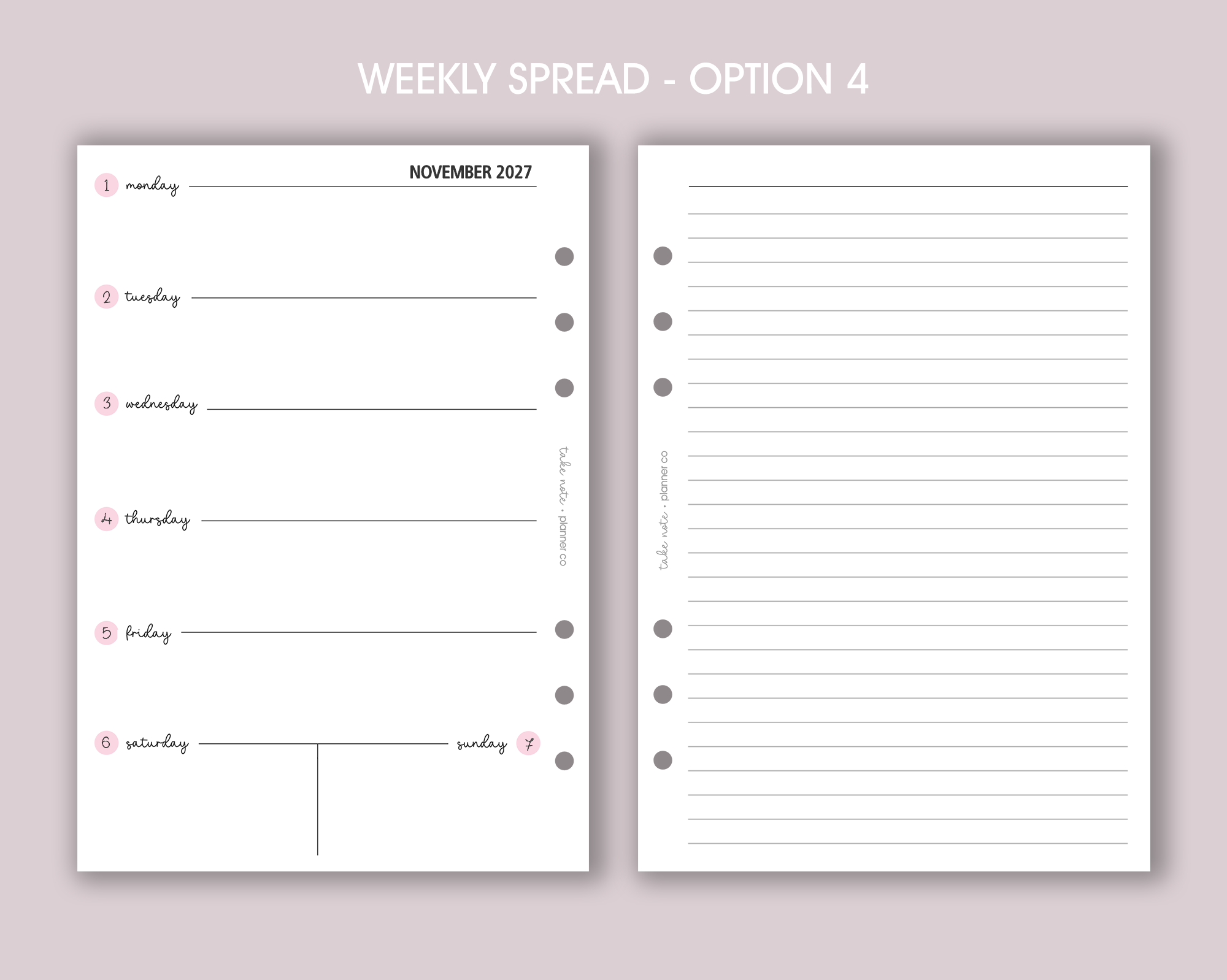 Dated Weekly Inserts <!---classic:WEEK2-->