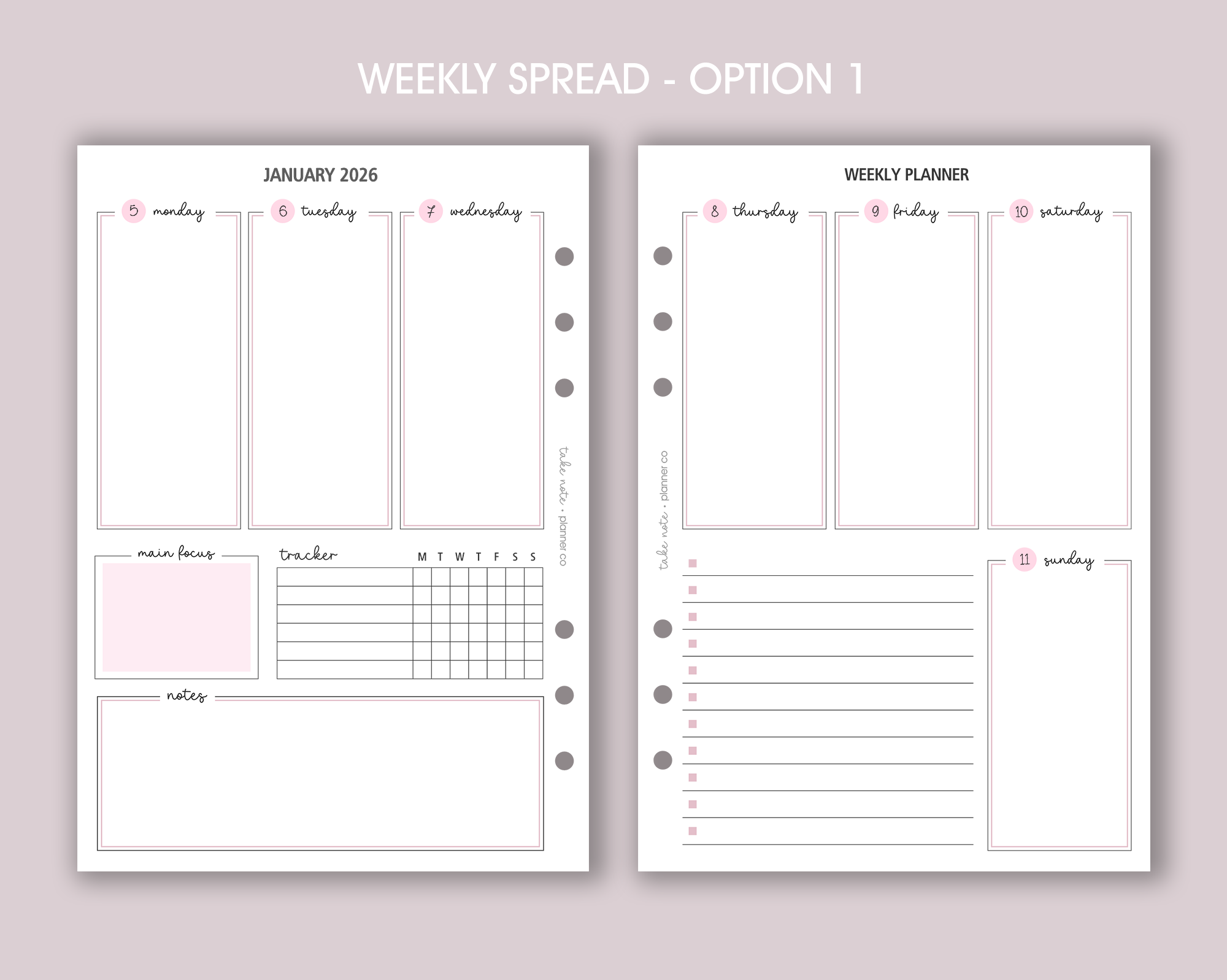 Dated Weekly Inserts <!---classic:WEEK4-->