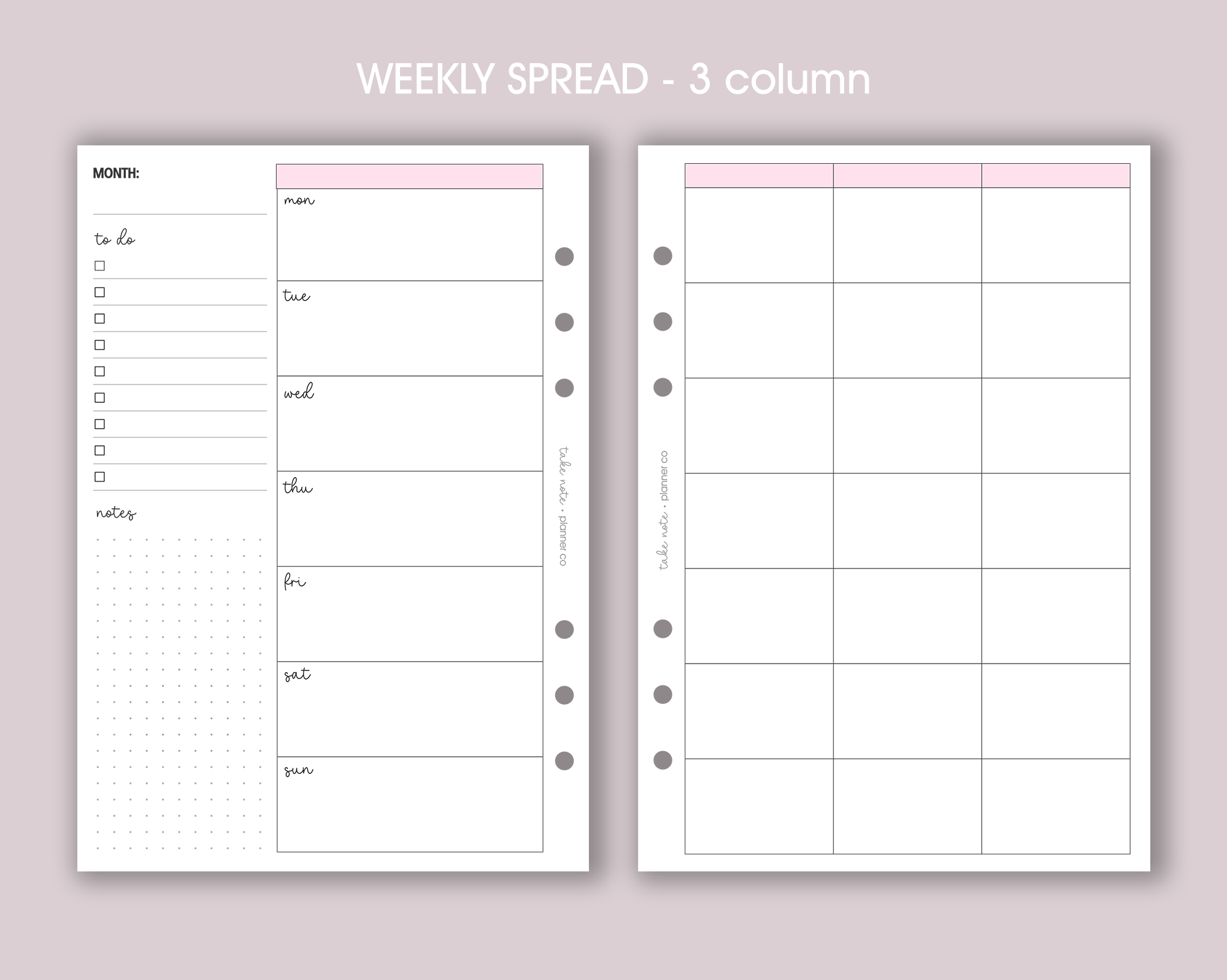 Undated Weekly Inserts <!---classic:WEEK6-->