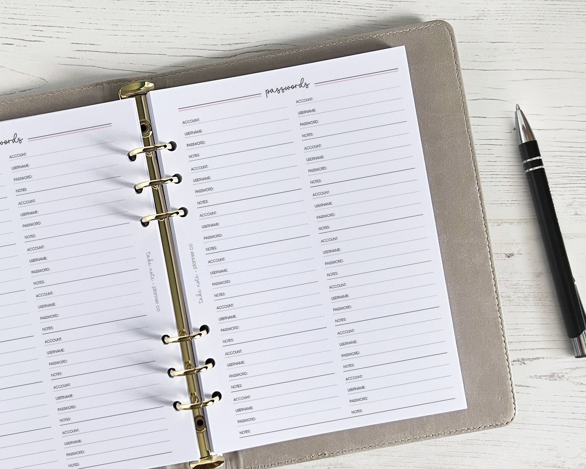 Password Inserts <!---classic-->