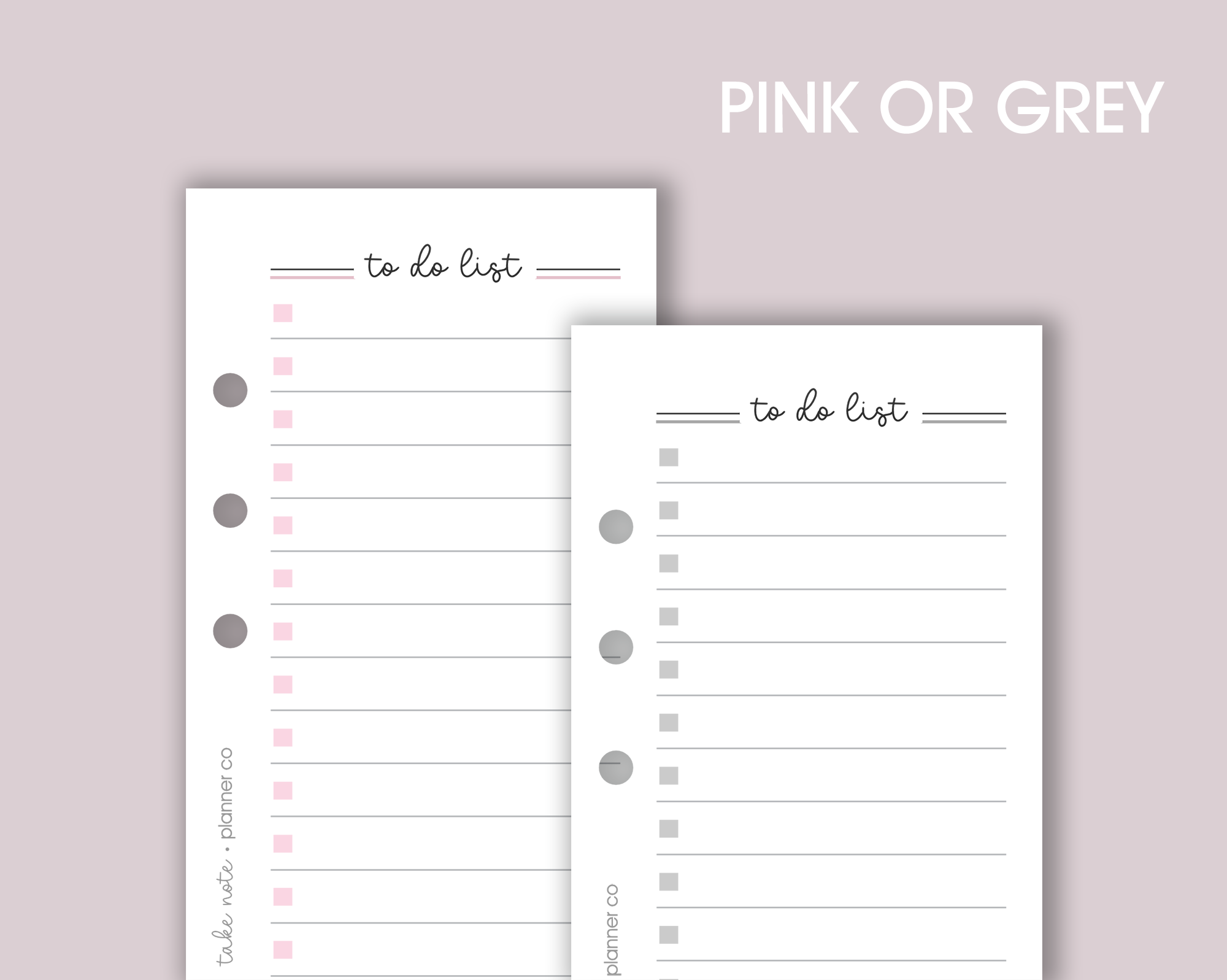 Slim To Do List Inserts <!---classic-->
