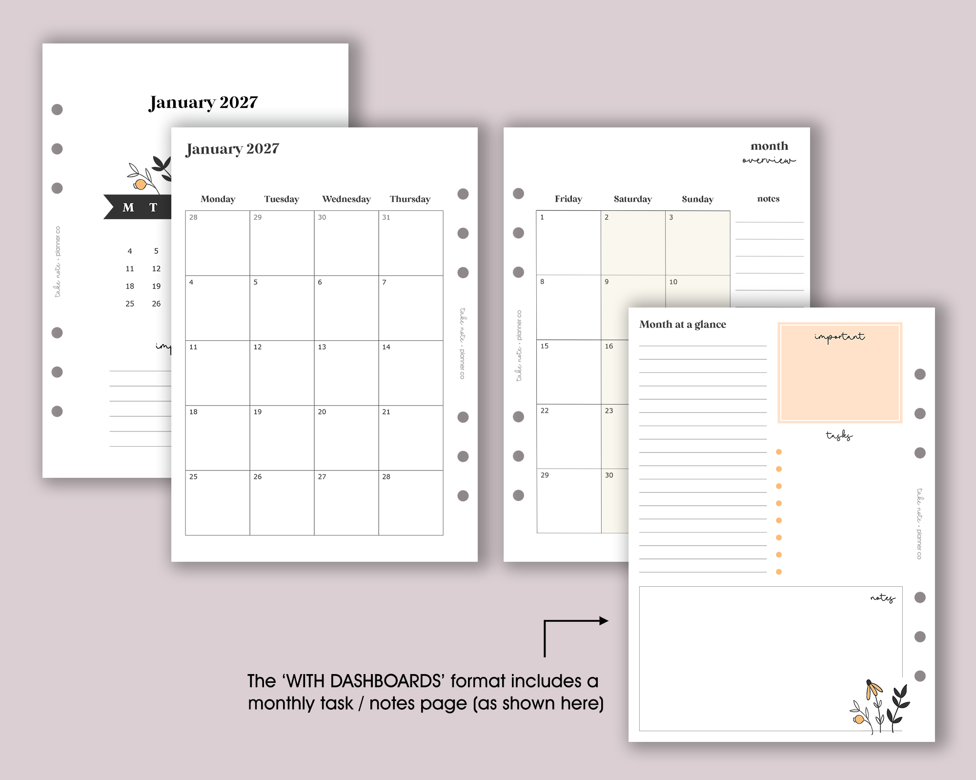 Dated Monthly Inserts <!---daisy:MONTH-->