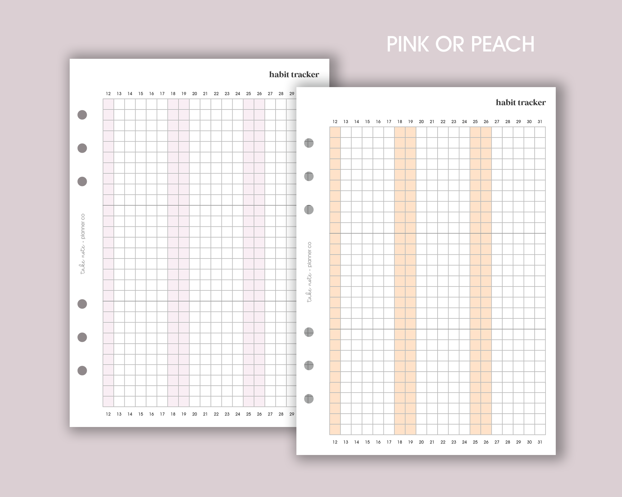 Habit Tracker Inserts <!---daisy-->