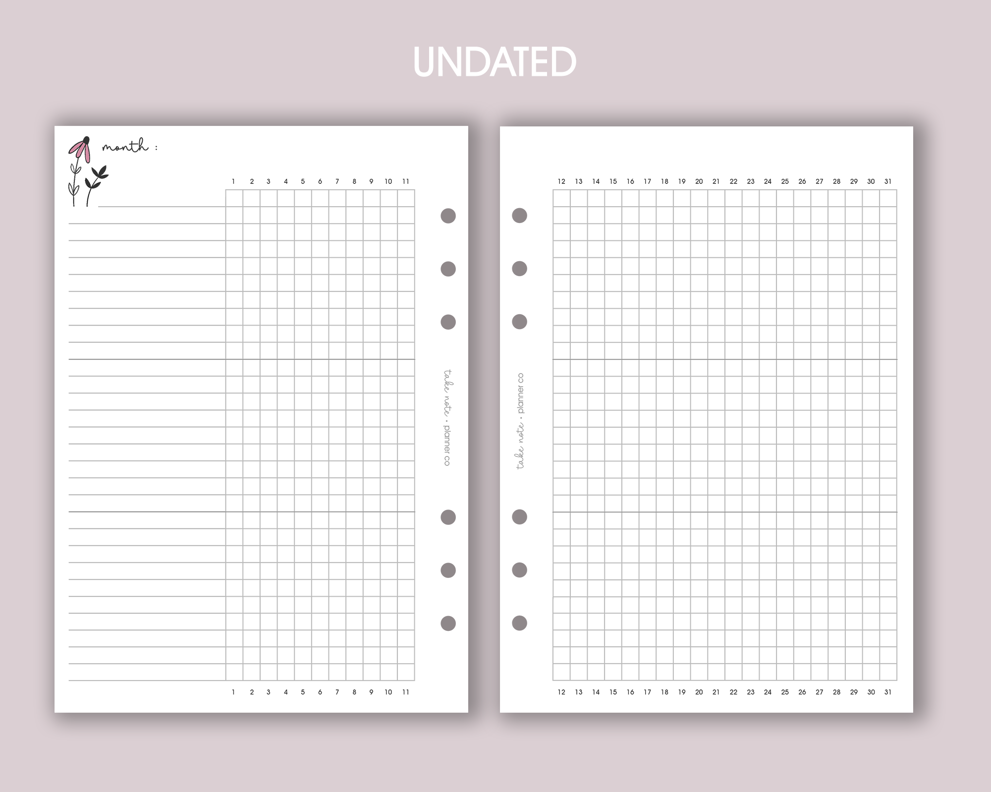 Habit Tracker Inserts <!---daisy-->