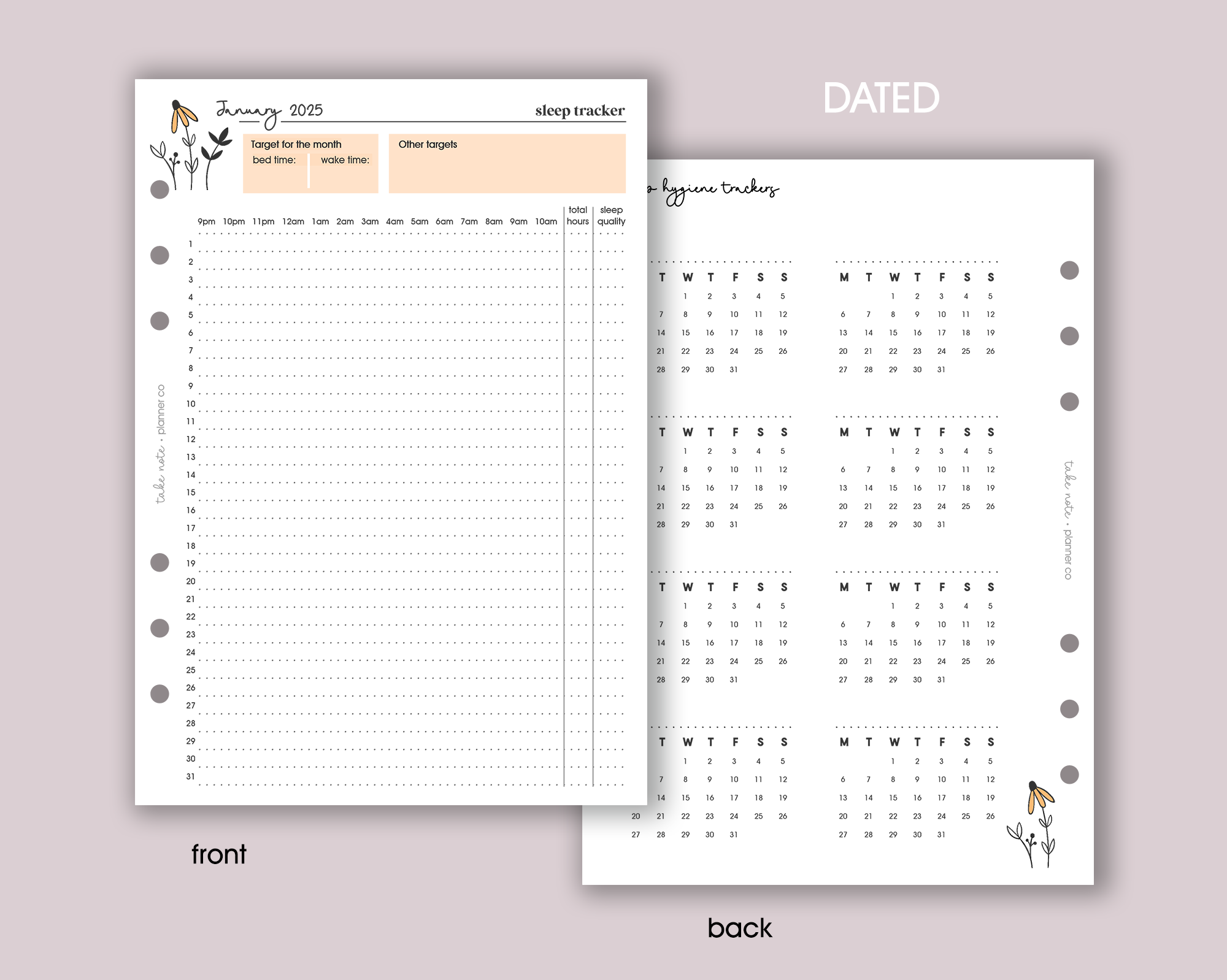 Sleep Tracker Inserts <!---daisy-->