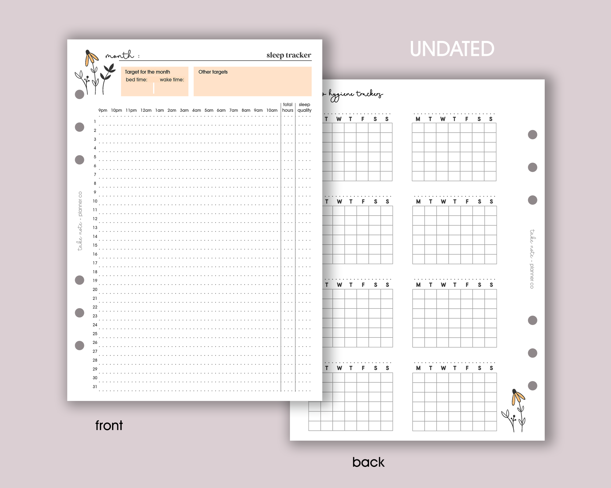 Sleep Tracker Inserts <!---daisy-->