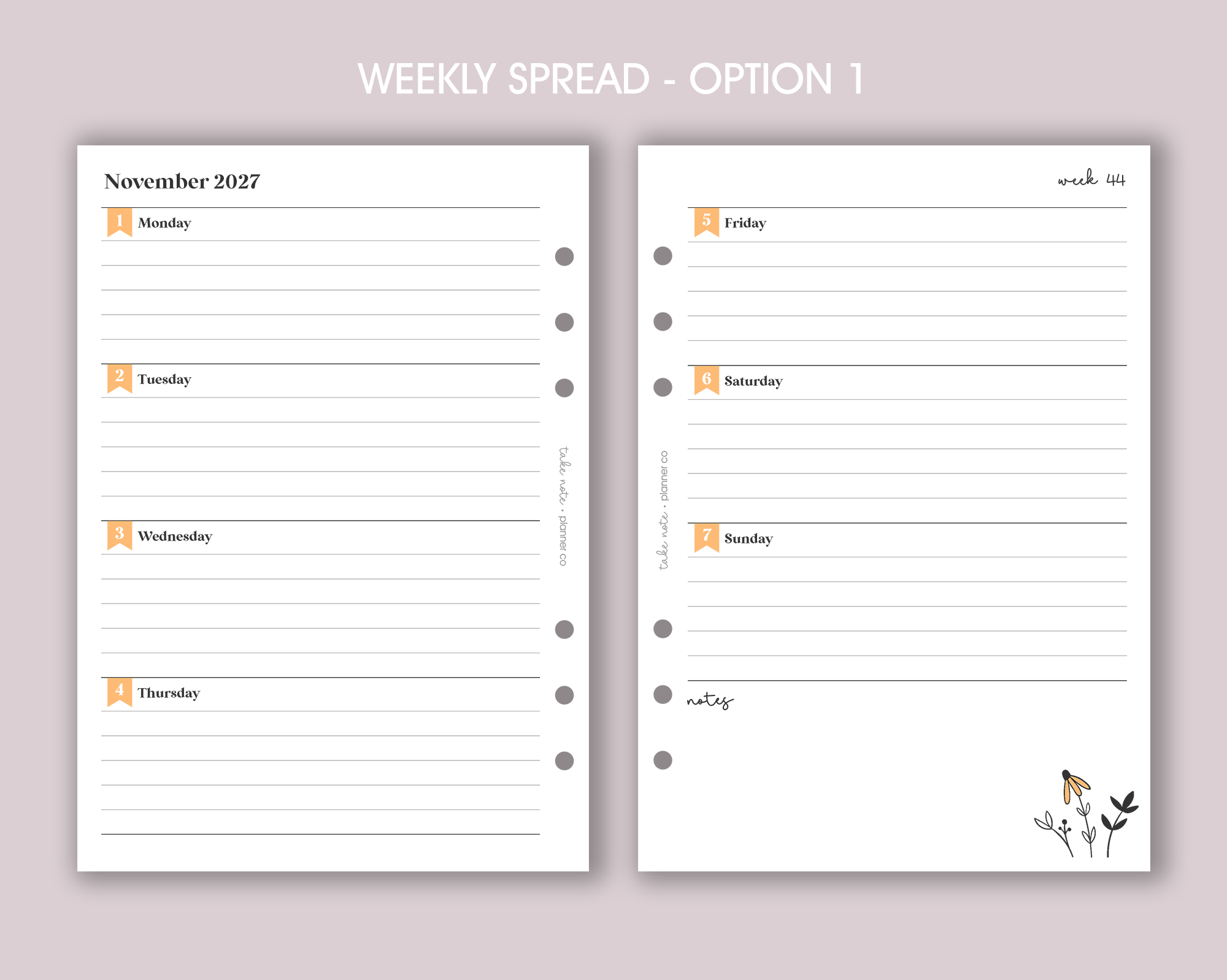 Dated Weekly Inserts <!---daisy:WEEK1-->