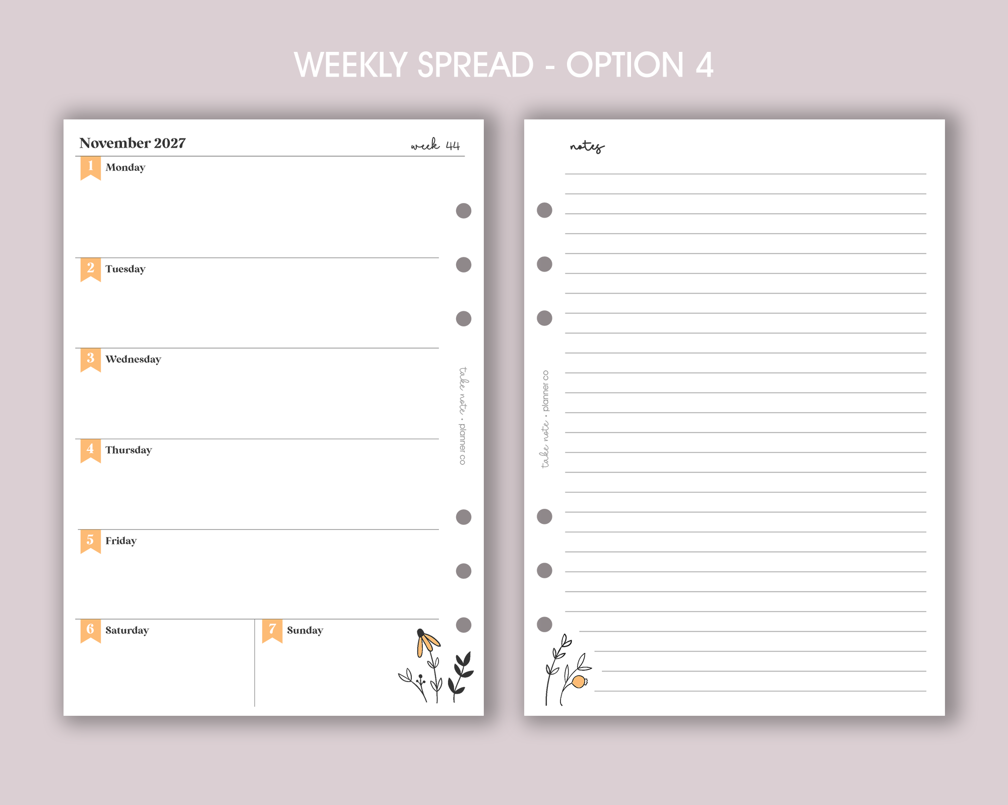Dated Weekly Inserts <!---daisy:WEEK2-->
