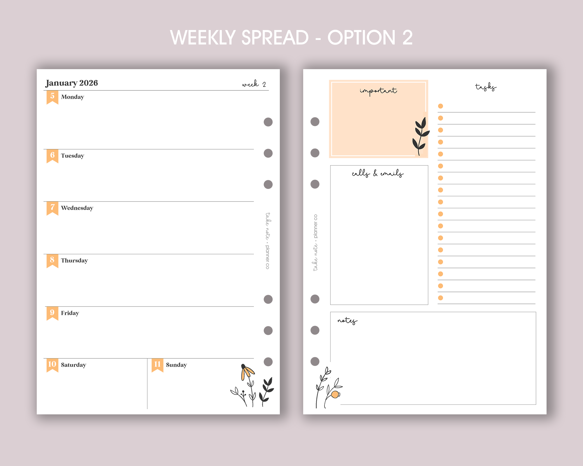Dated Weekly Inserts <!---daisy:WEEK2-->