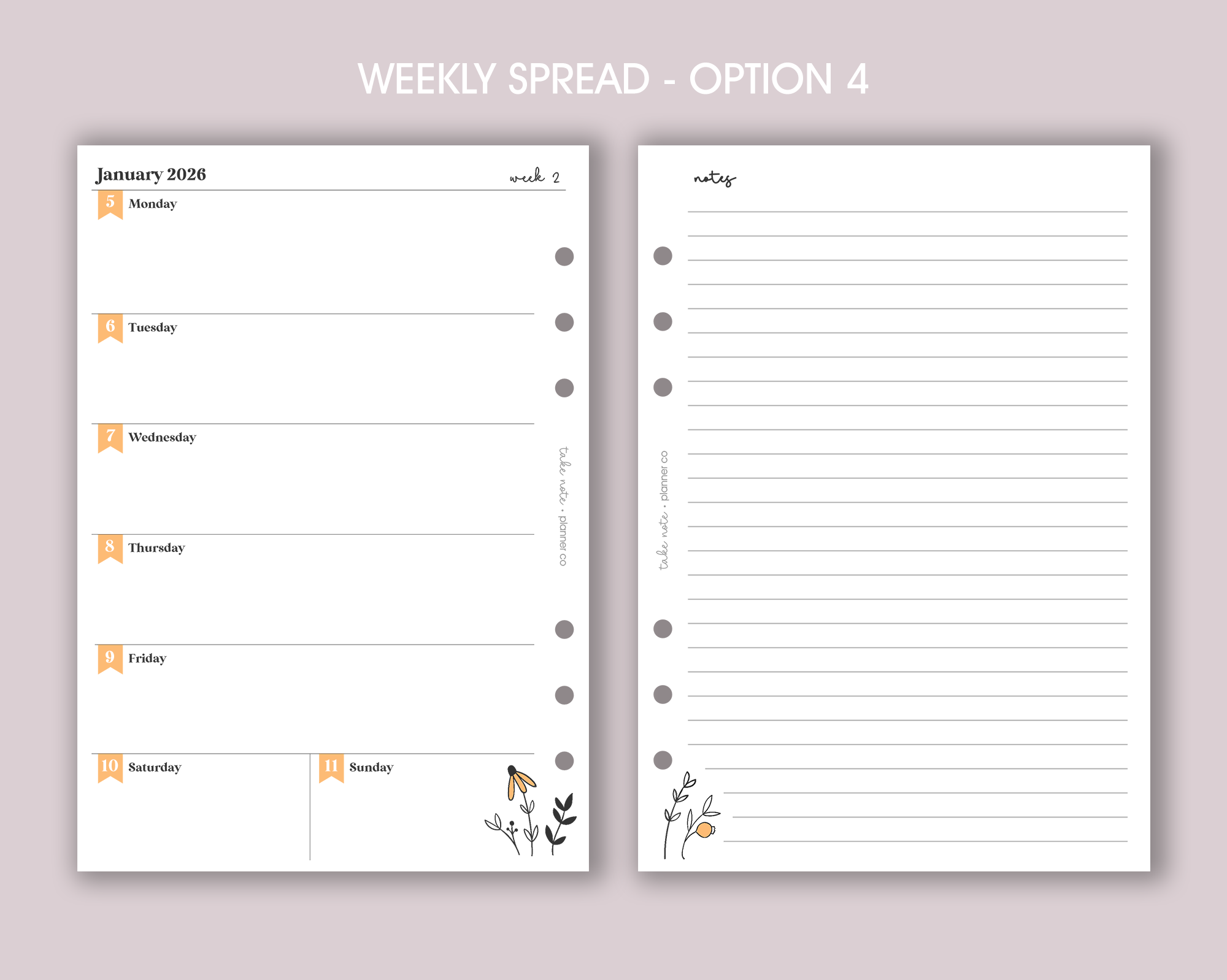 Dated Weekly Inserts <!---daisy:WEEK2-->