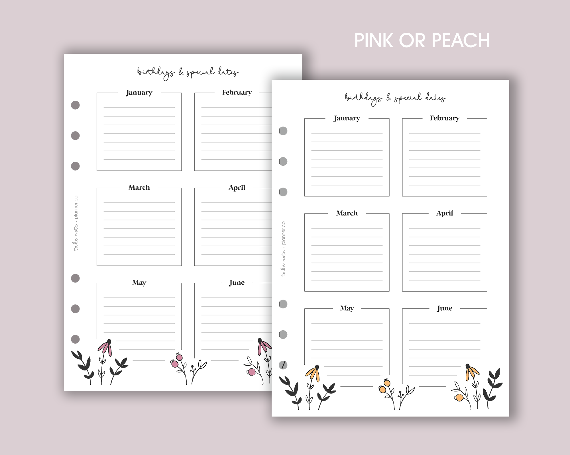 Undated Yearly Overview Insert <!---daisy:YEAR1-->