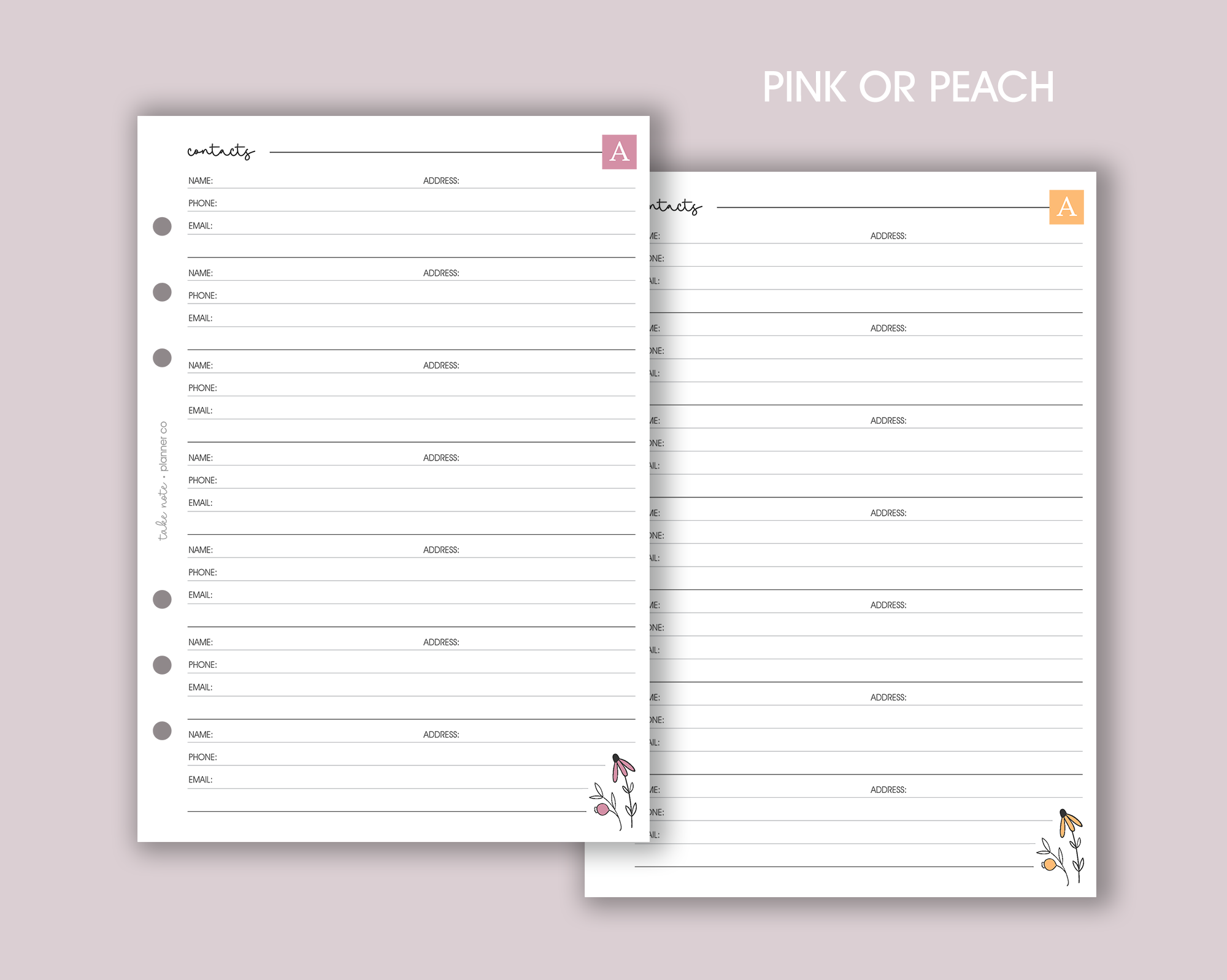 A-Z Password Inserts <!---daisy:CONTACTS2-->