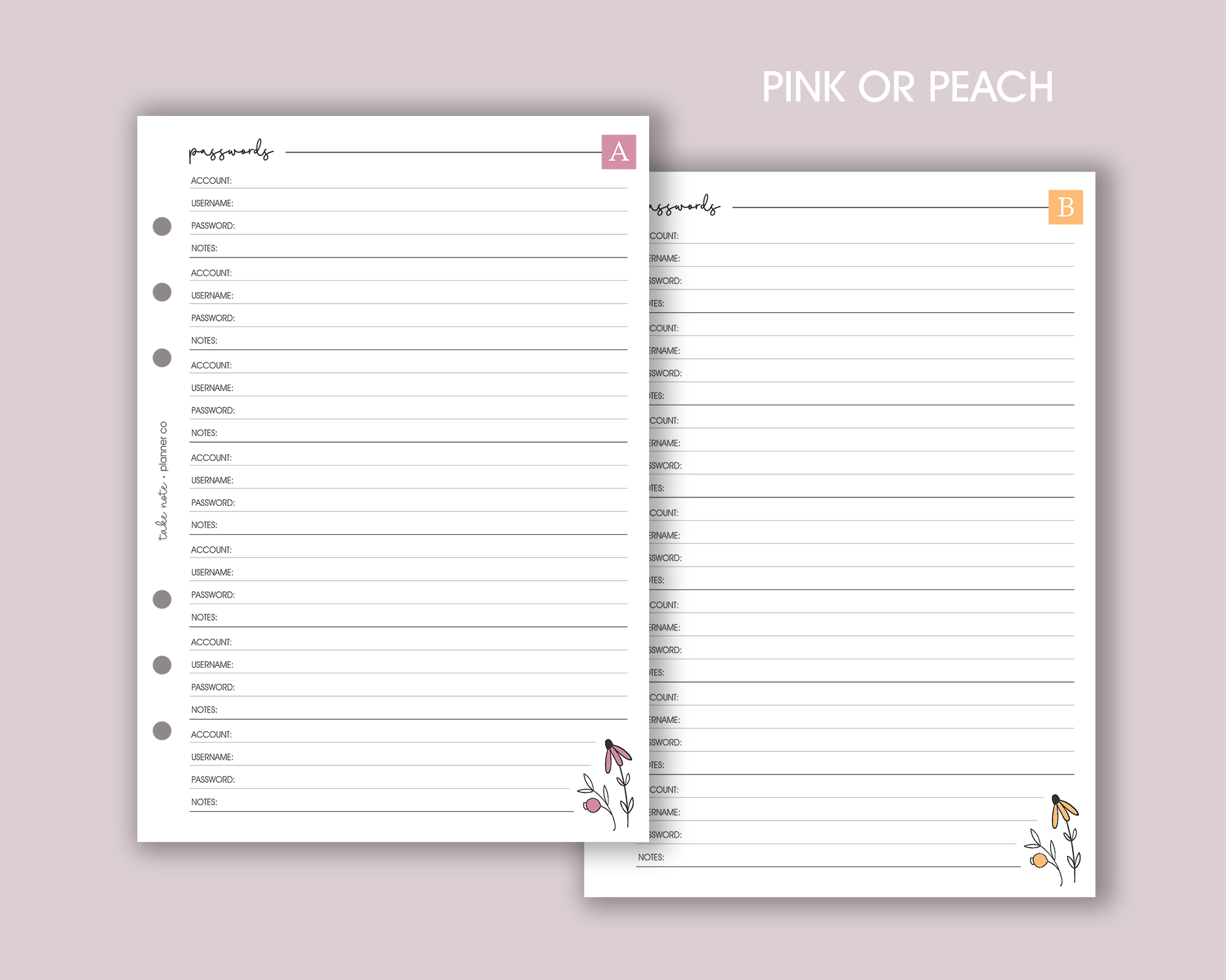 A-Z Password Inserts <!---daisy:PASSWORD2-->
