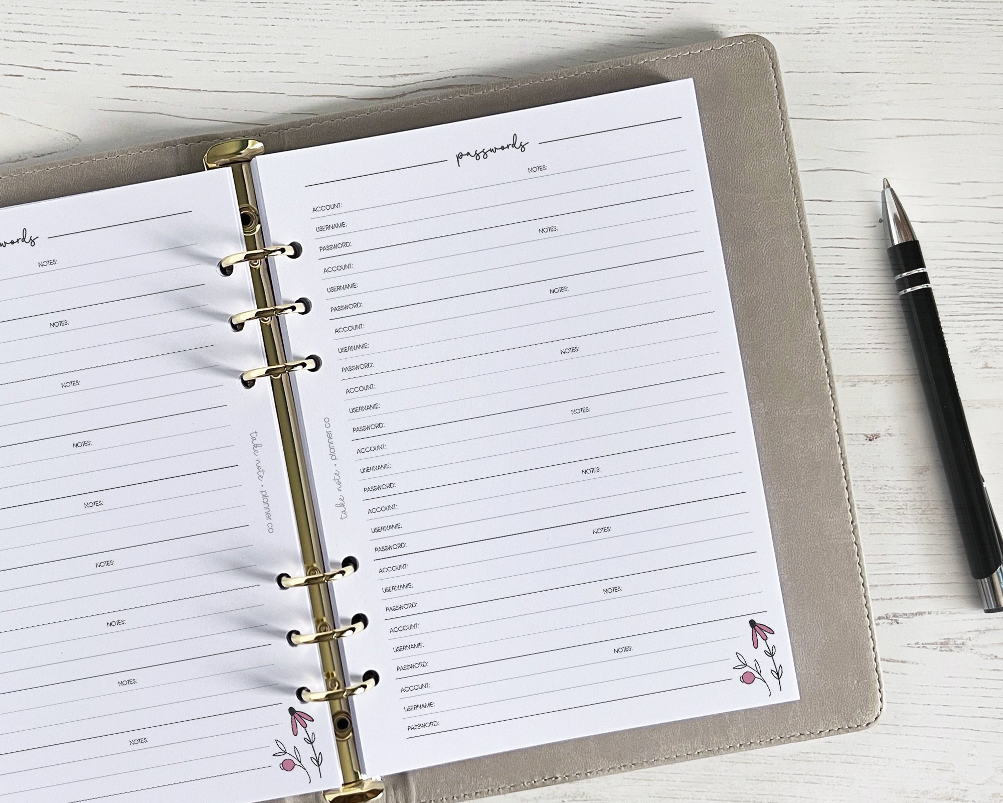 Password Inserts <!---daisy-->