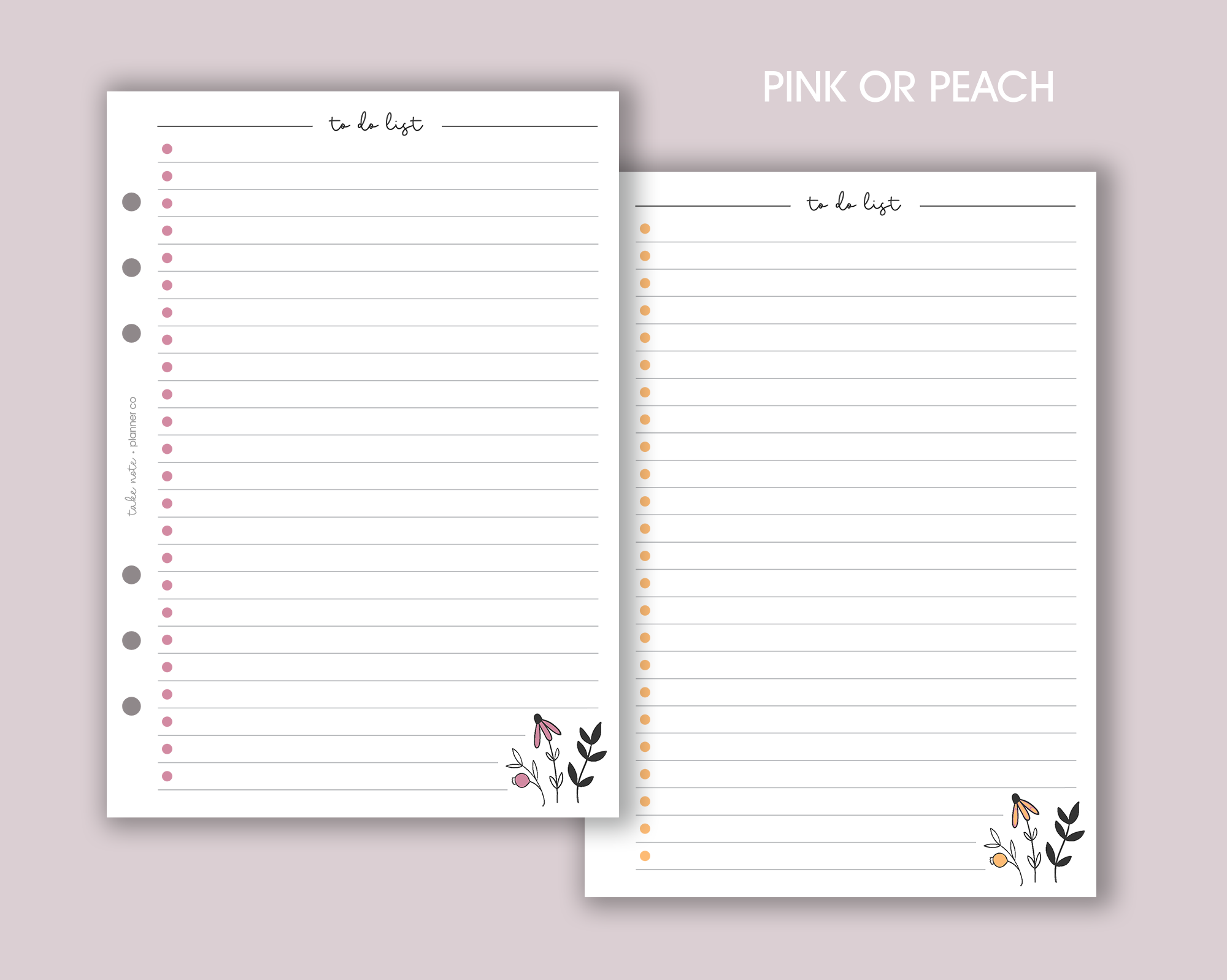 To Do List Inserts <!---daisy1-->