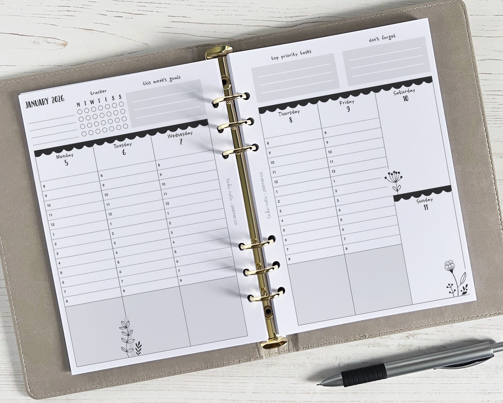 Dated Weekly Inserts <!---floral:WEEK7-->