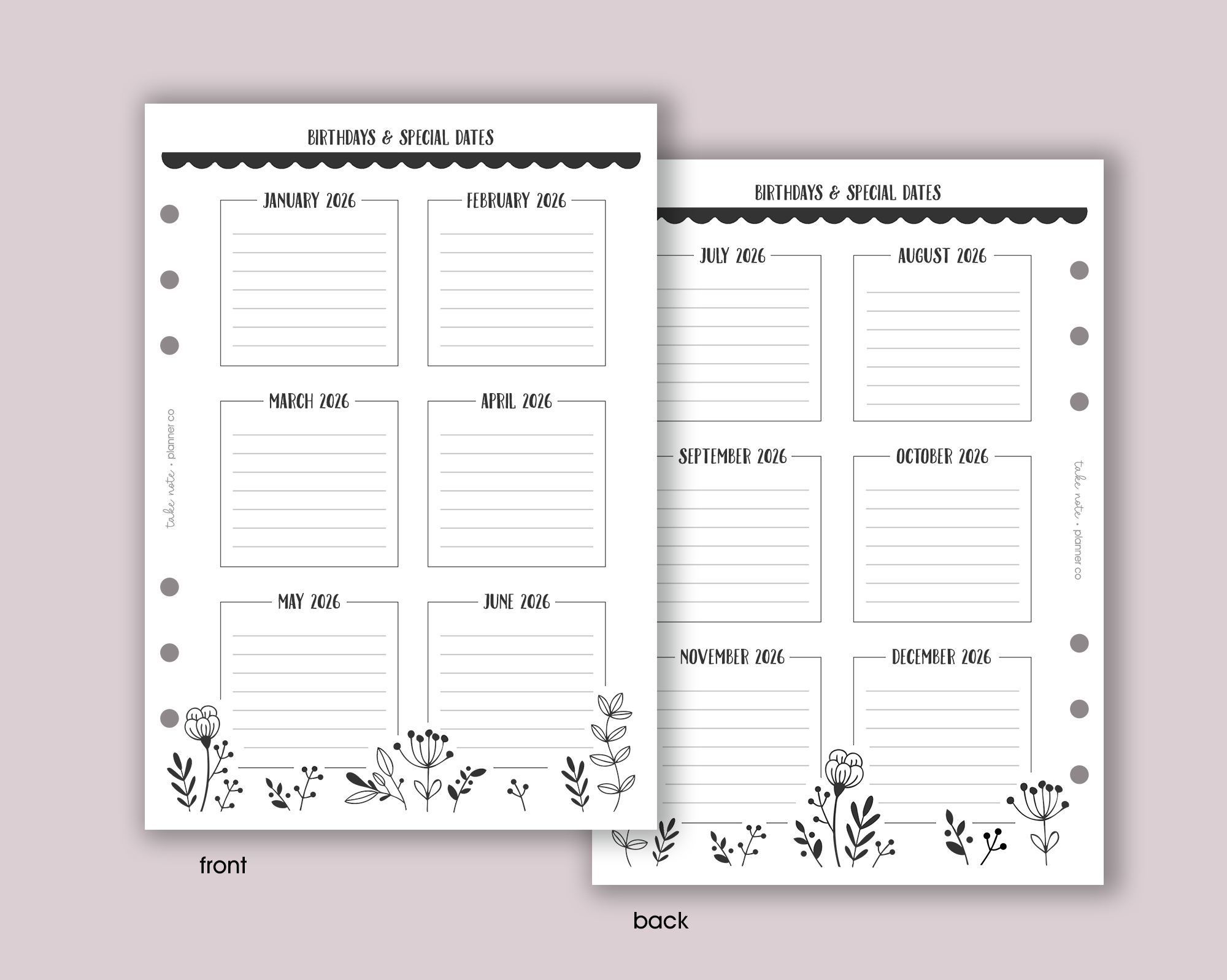 Yearly Overview Insert <!---floral:YEAR1-->