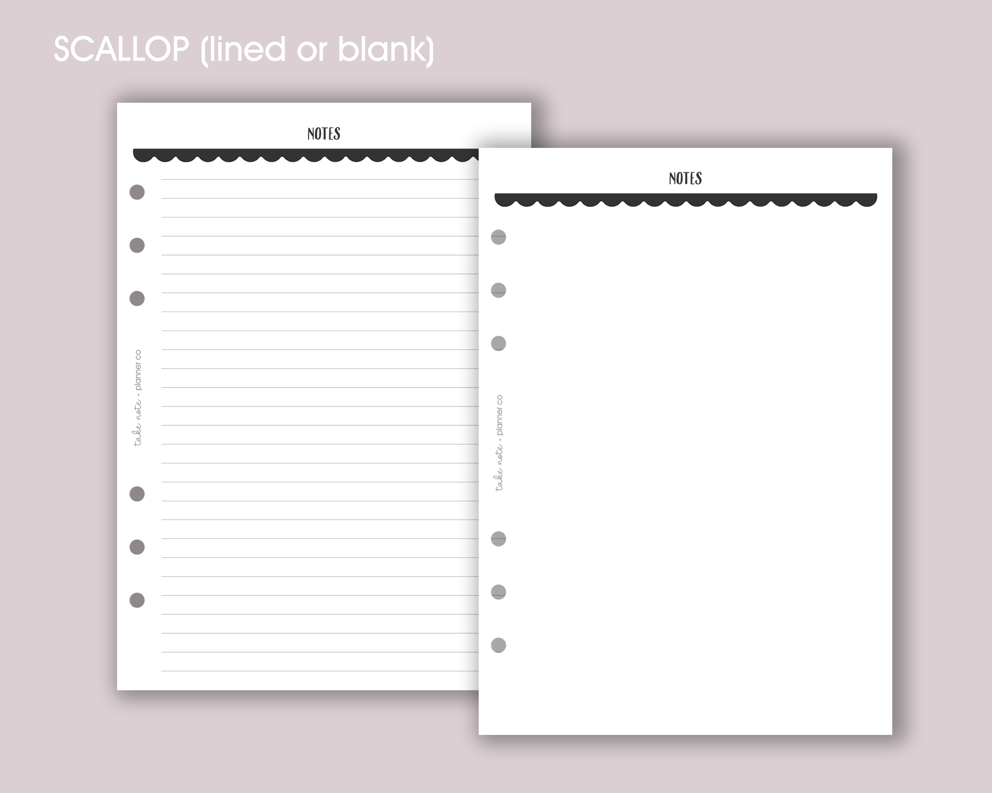 Note Page Inserts <!---floral:NOTES3-->