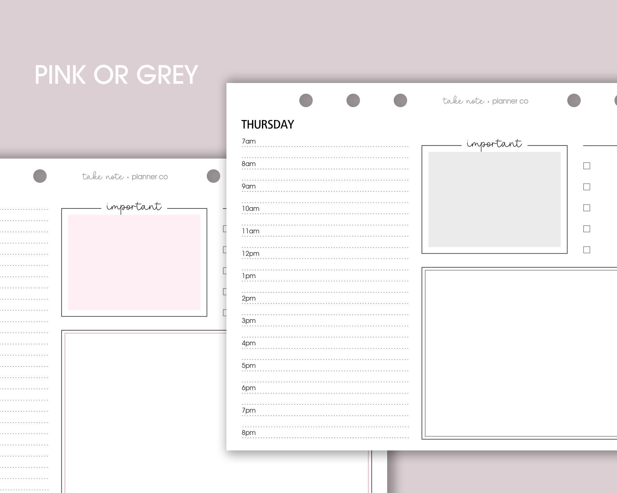 Dated Daily Inserts <!---landscape:DAY-->