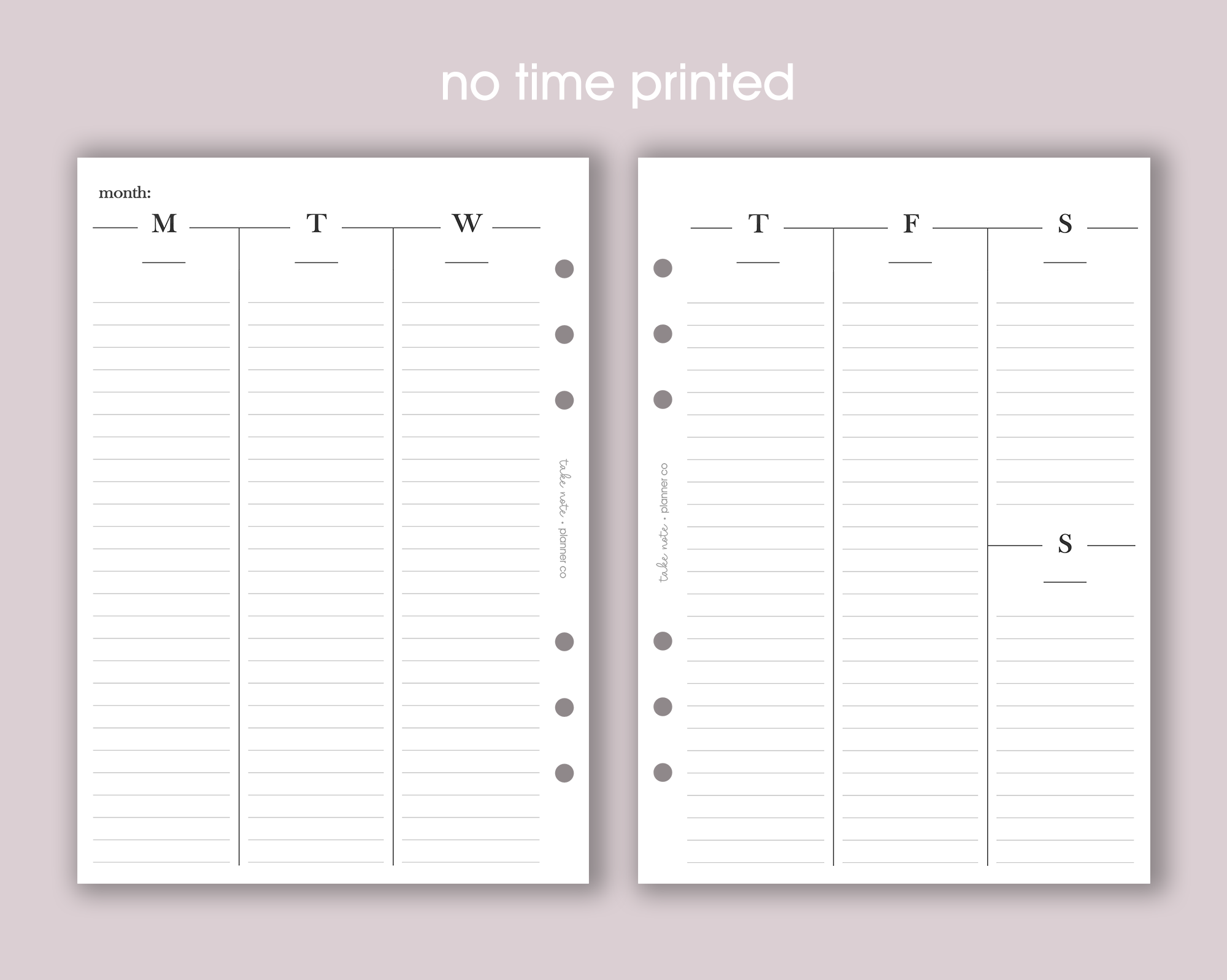 Undated Weekly Inserts <!---minimal:WEEK5-->