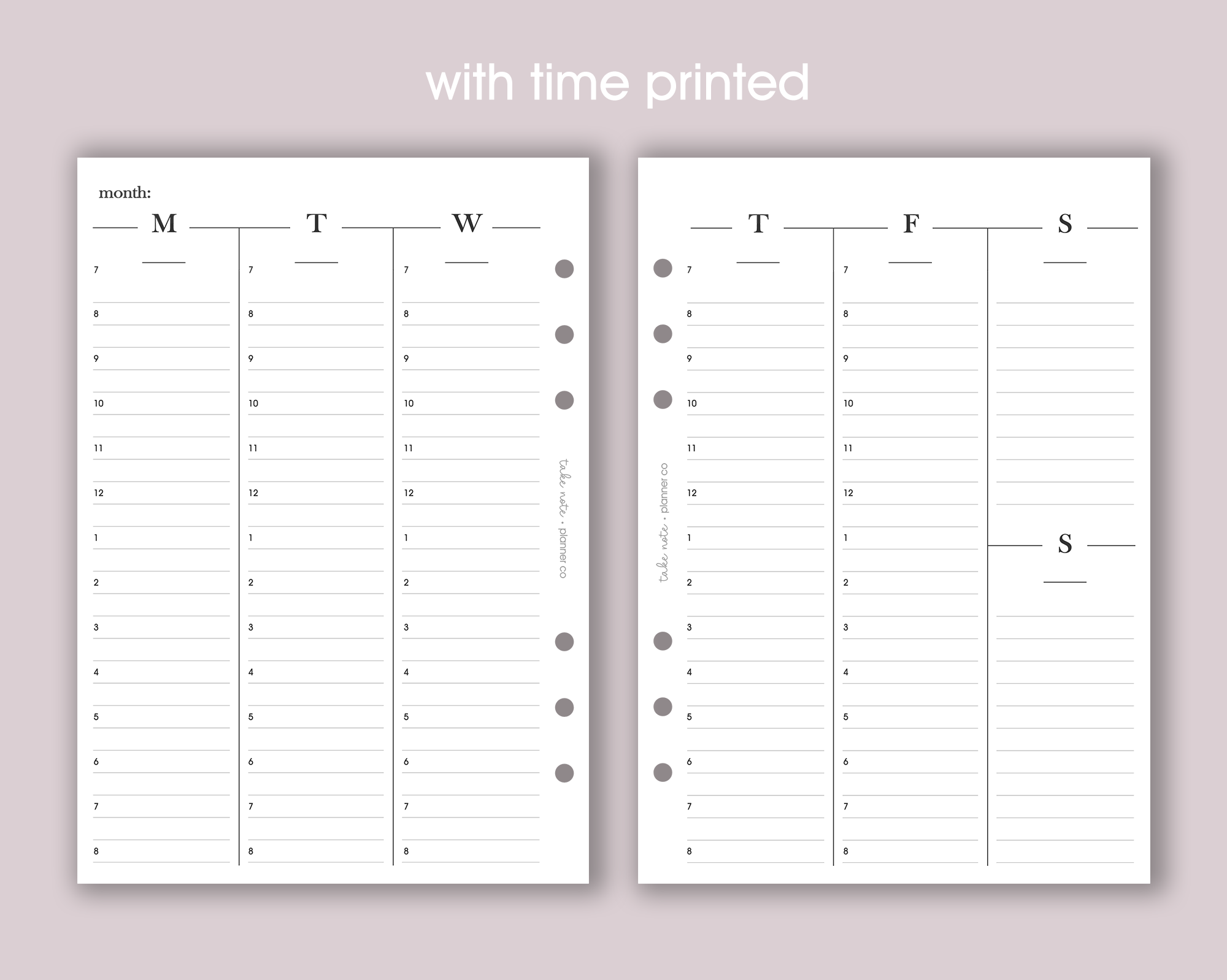 Undated Weekly Inserts <!---minimal:WEEK5-->