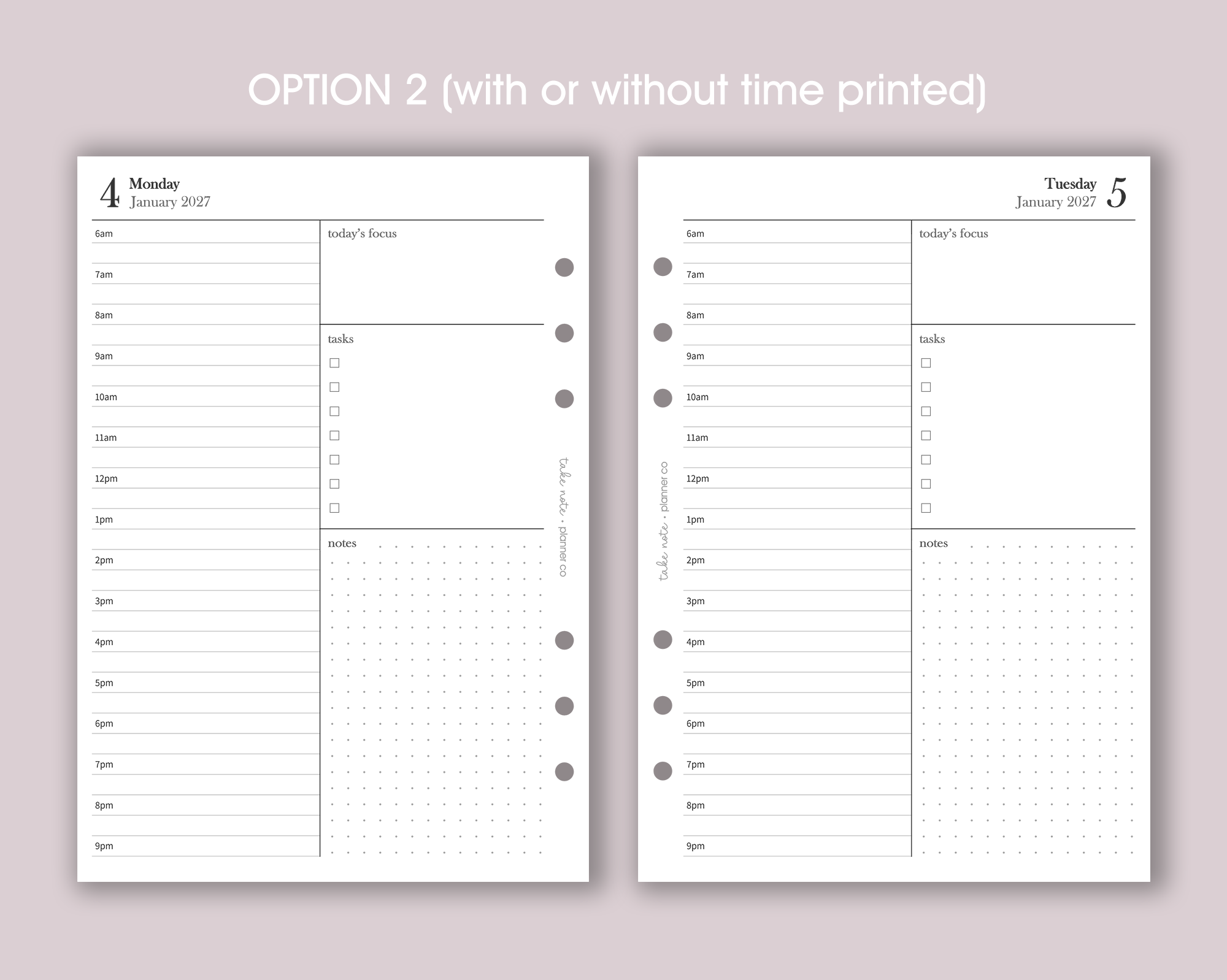 Dated Daily Inserts <!---minimal:DAY-->