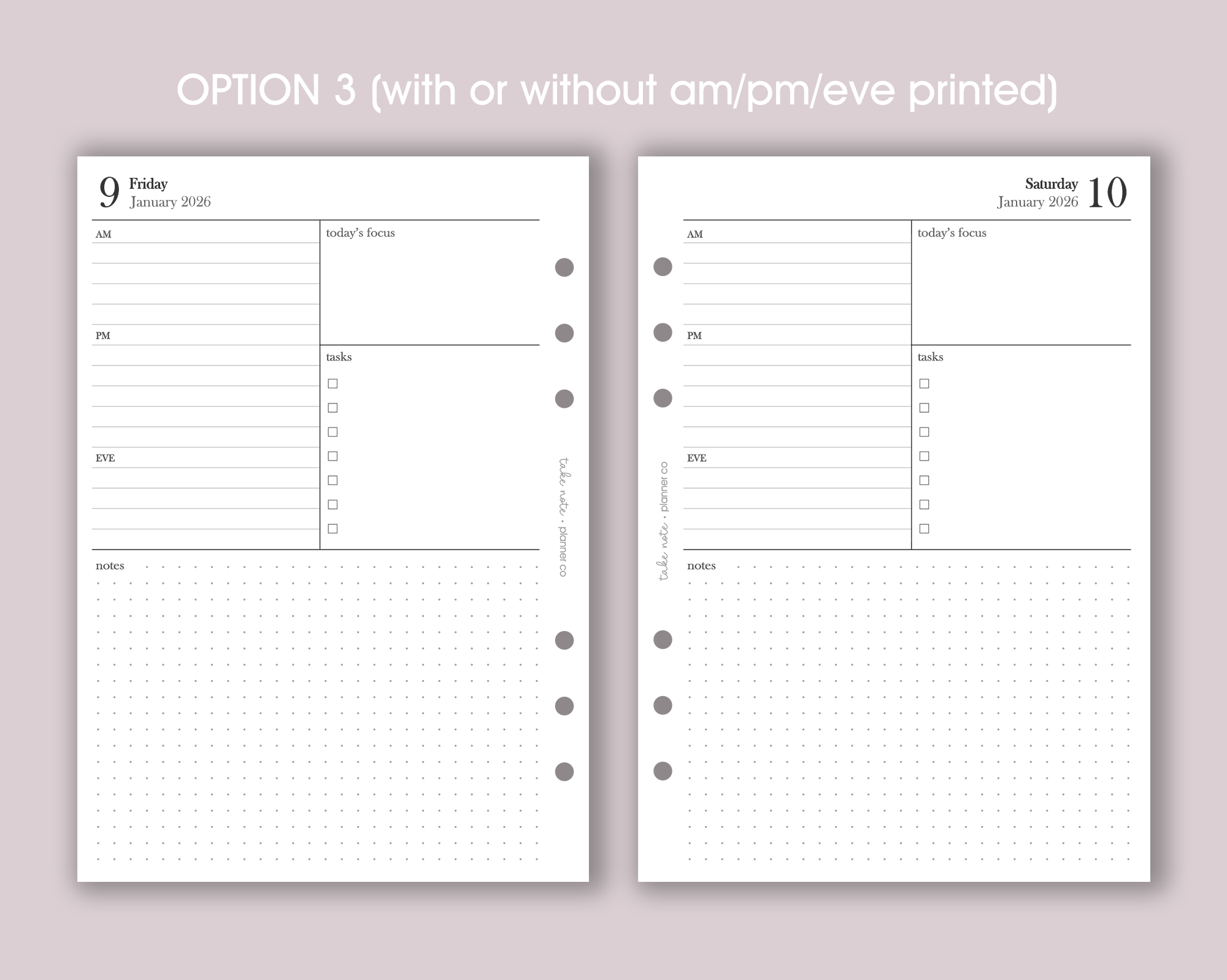 Dated Daily Inserts <!---minimal:DAY1-->