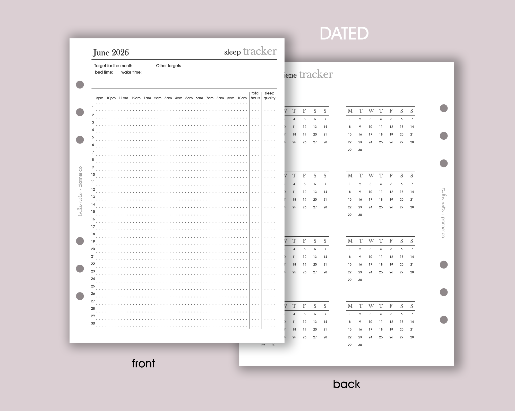 Sleep Tracker Inserts <!---minimal-->