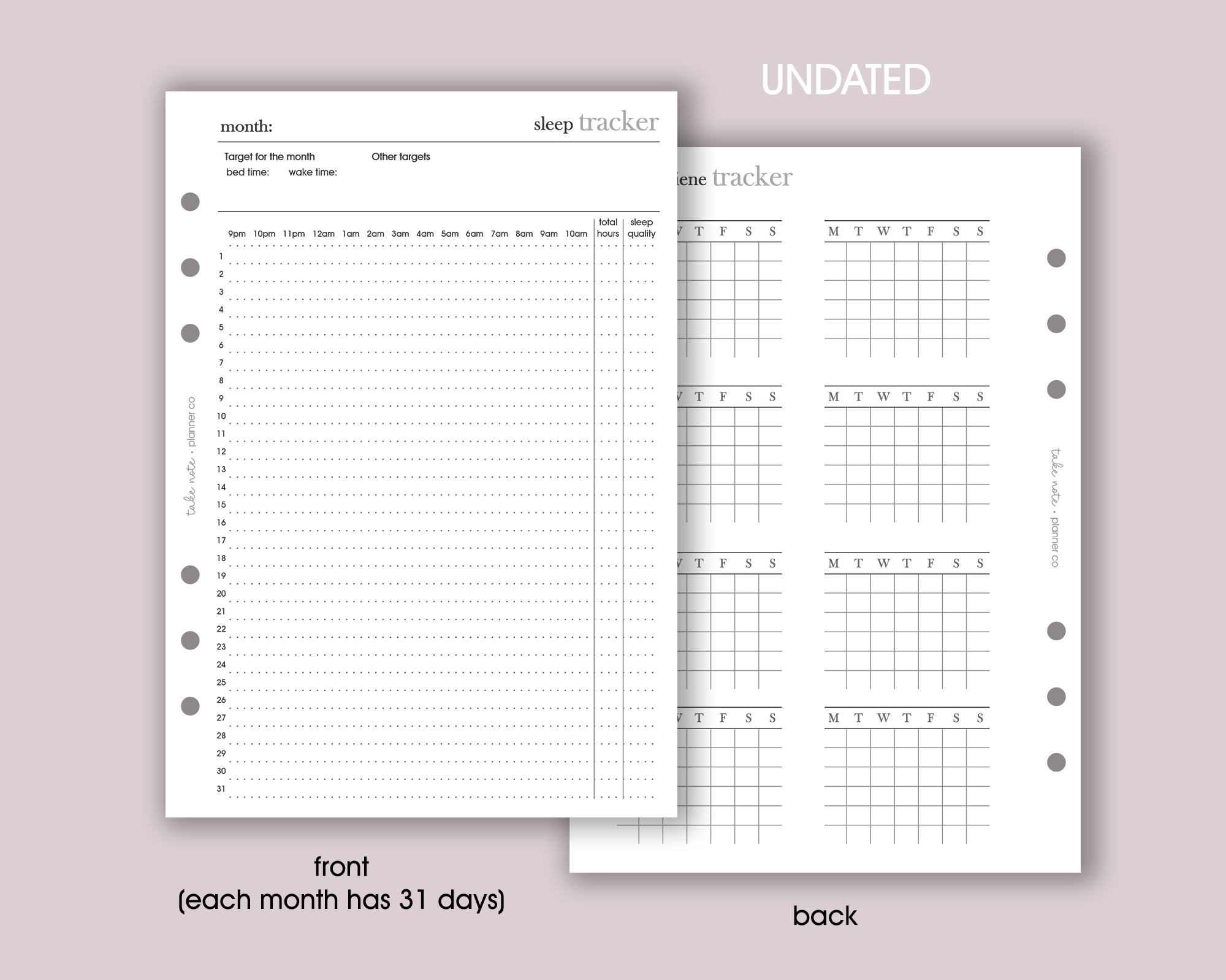 Sleep Tracker Inserts <!---minimal-->