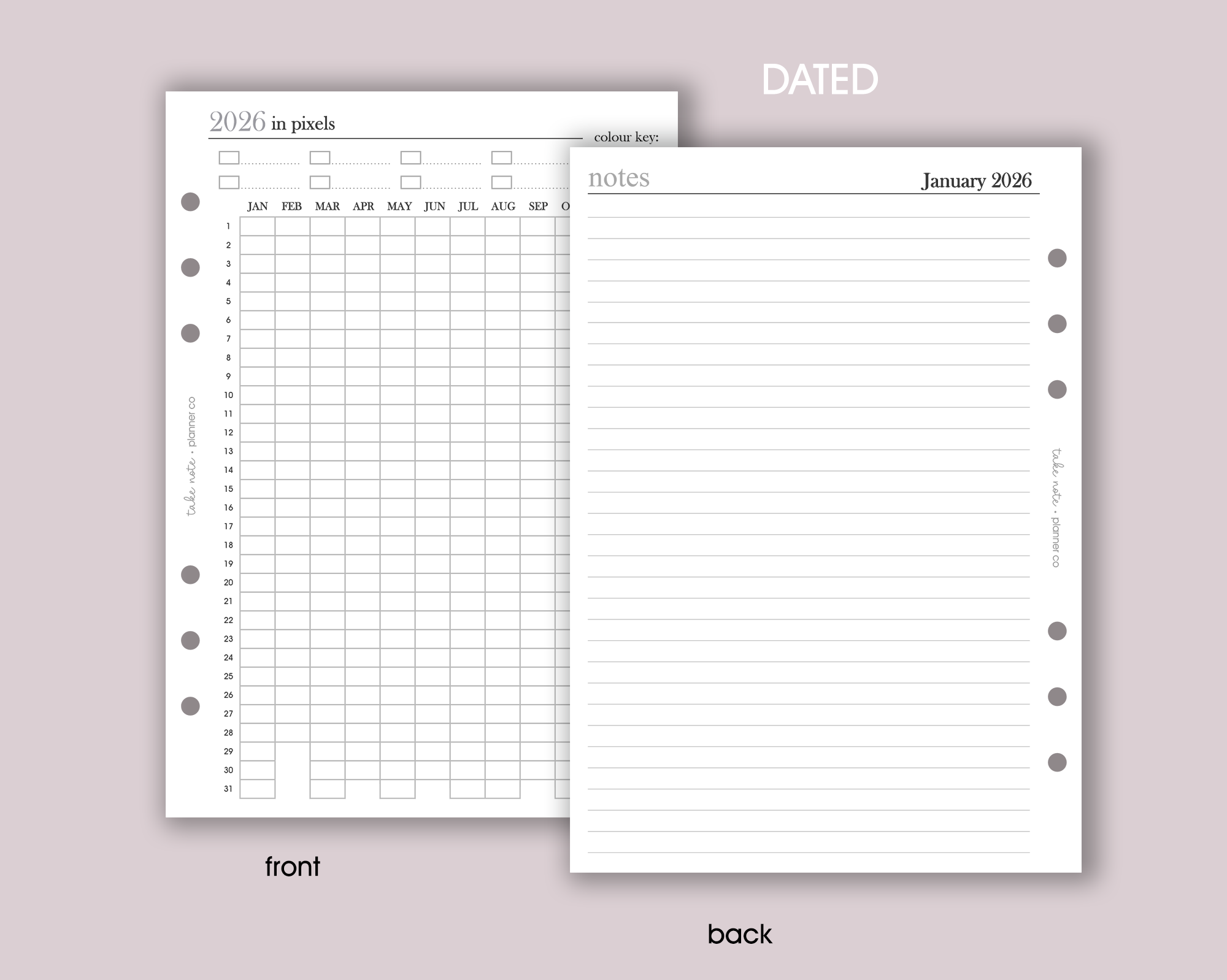 Year In Pixels Tracker Insert <!---minimal-->
