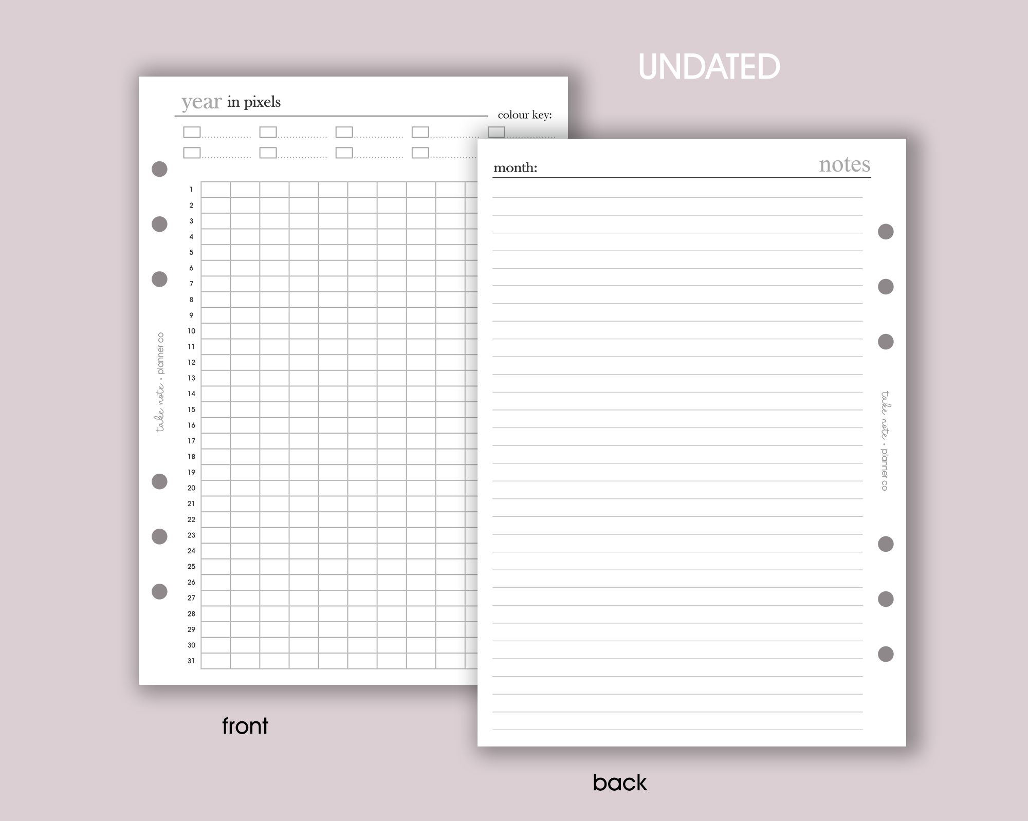 Year In Pixels Tracker Insert <!---minimal-->