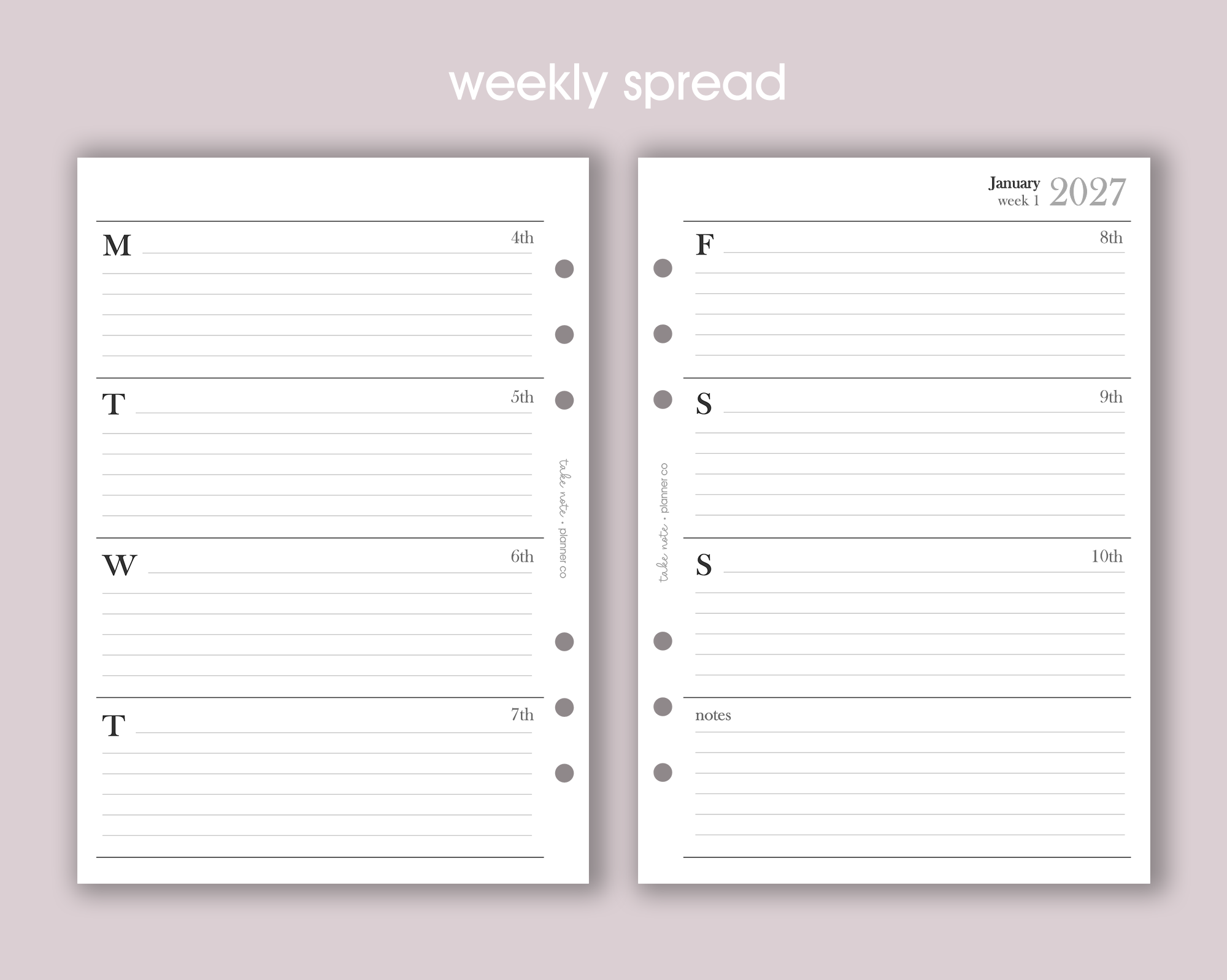 Dated Weekly Inserts <!---minimal:WEEK1-->
