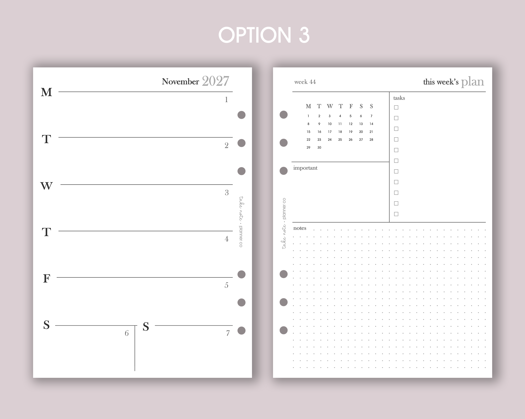 Dated Weekly Inserts <!---minimal:WEEK2-->