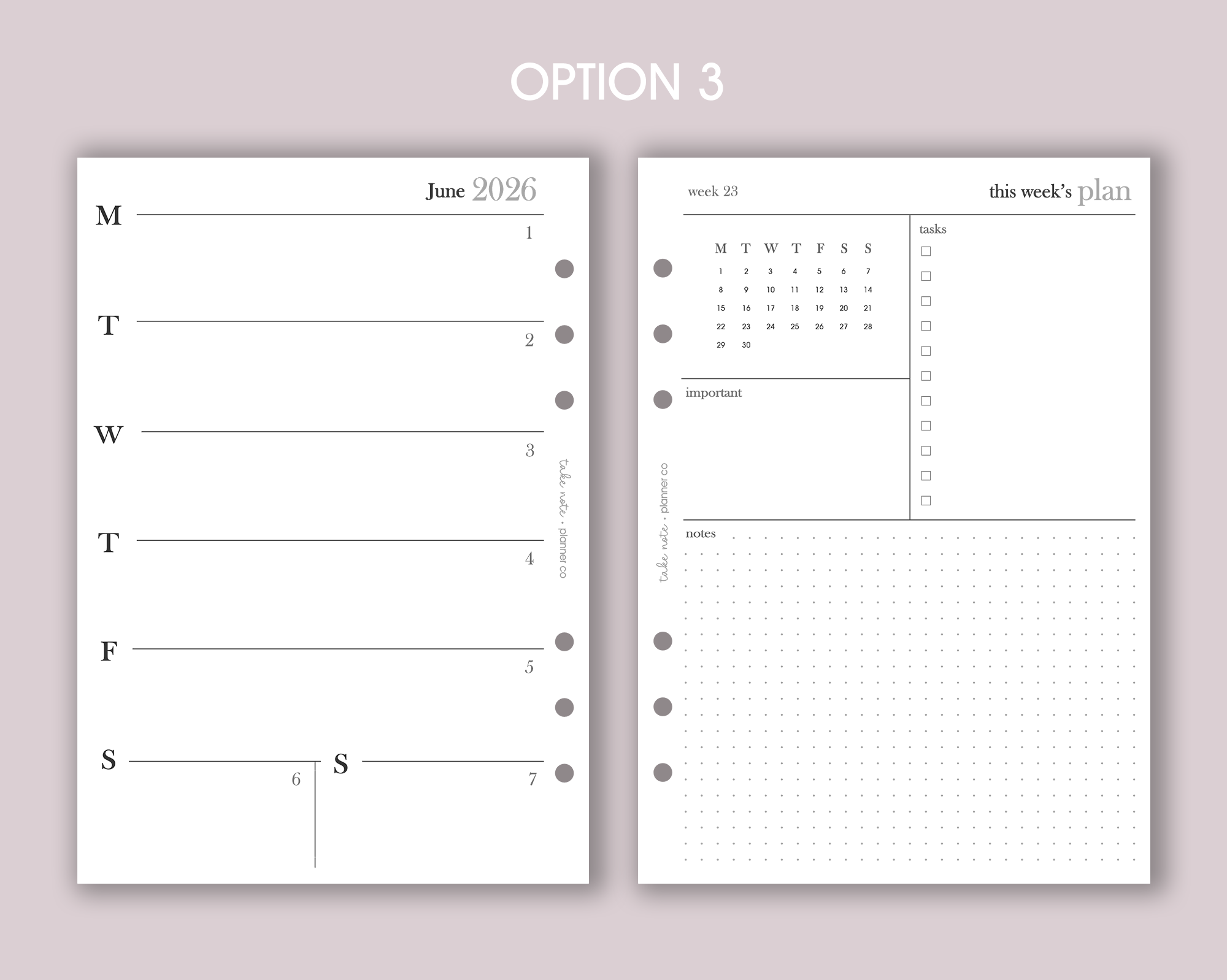 Dated Weekly Inserts <!---minimal:WEEK2-->