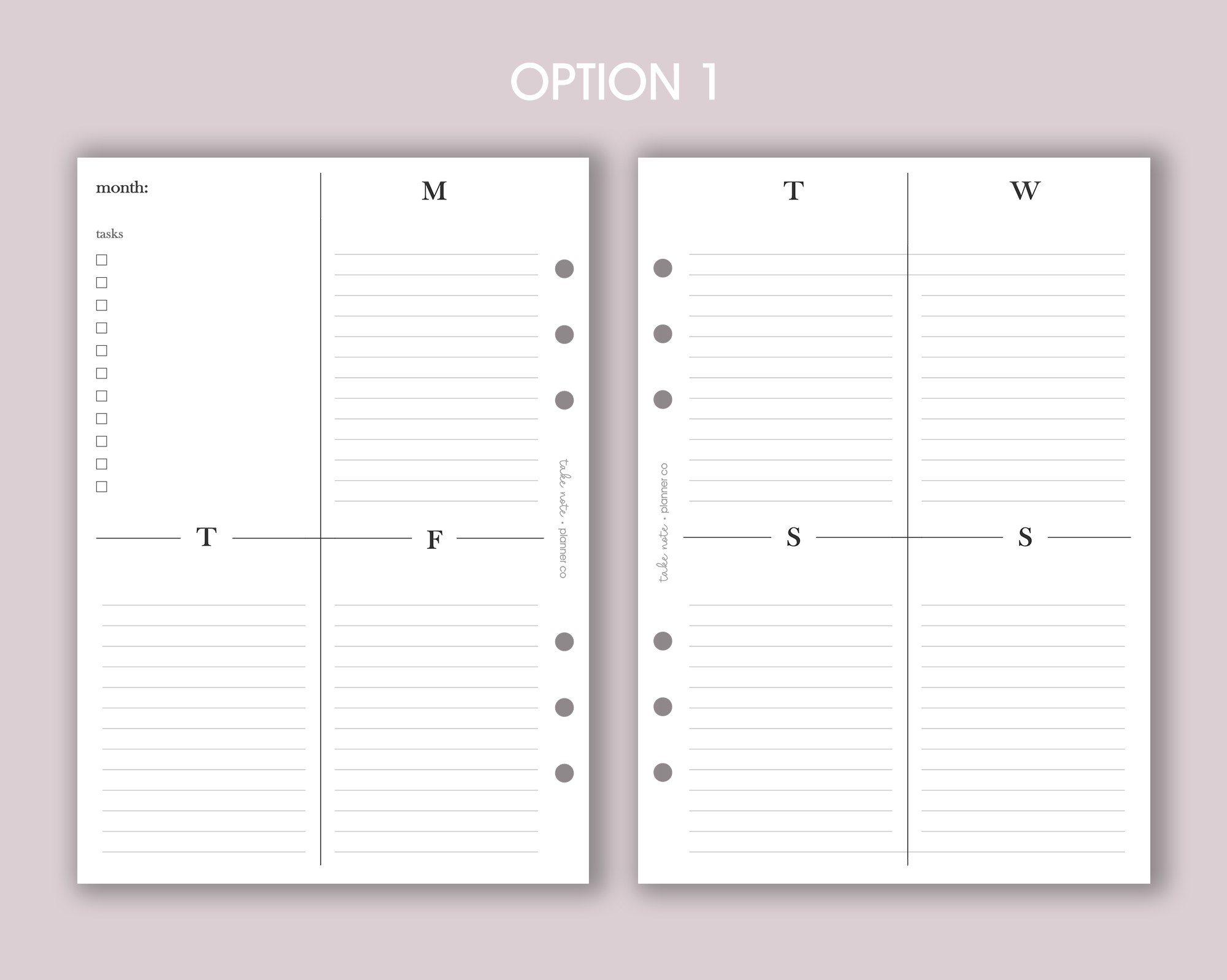Undated Weekly Inserts <!---minimal:WEEK3-->
