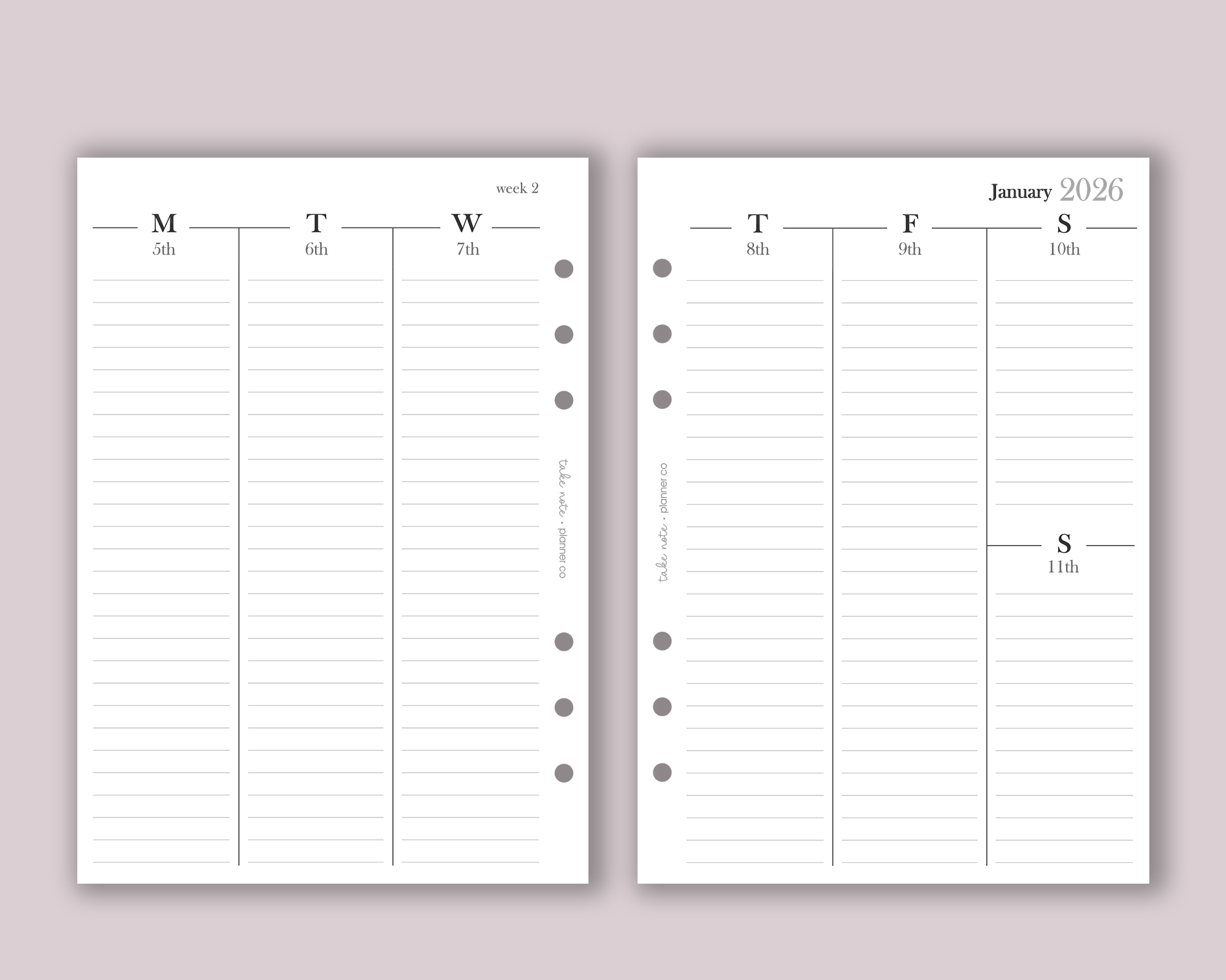 Dated Weekly Inserts <!---minimal:WEEK5-->