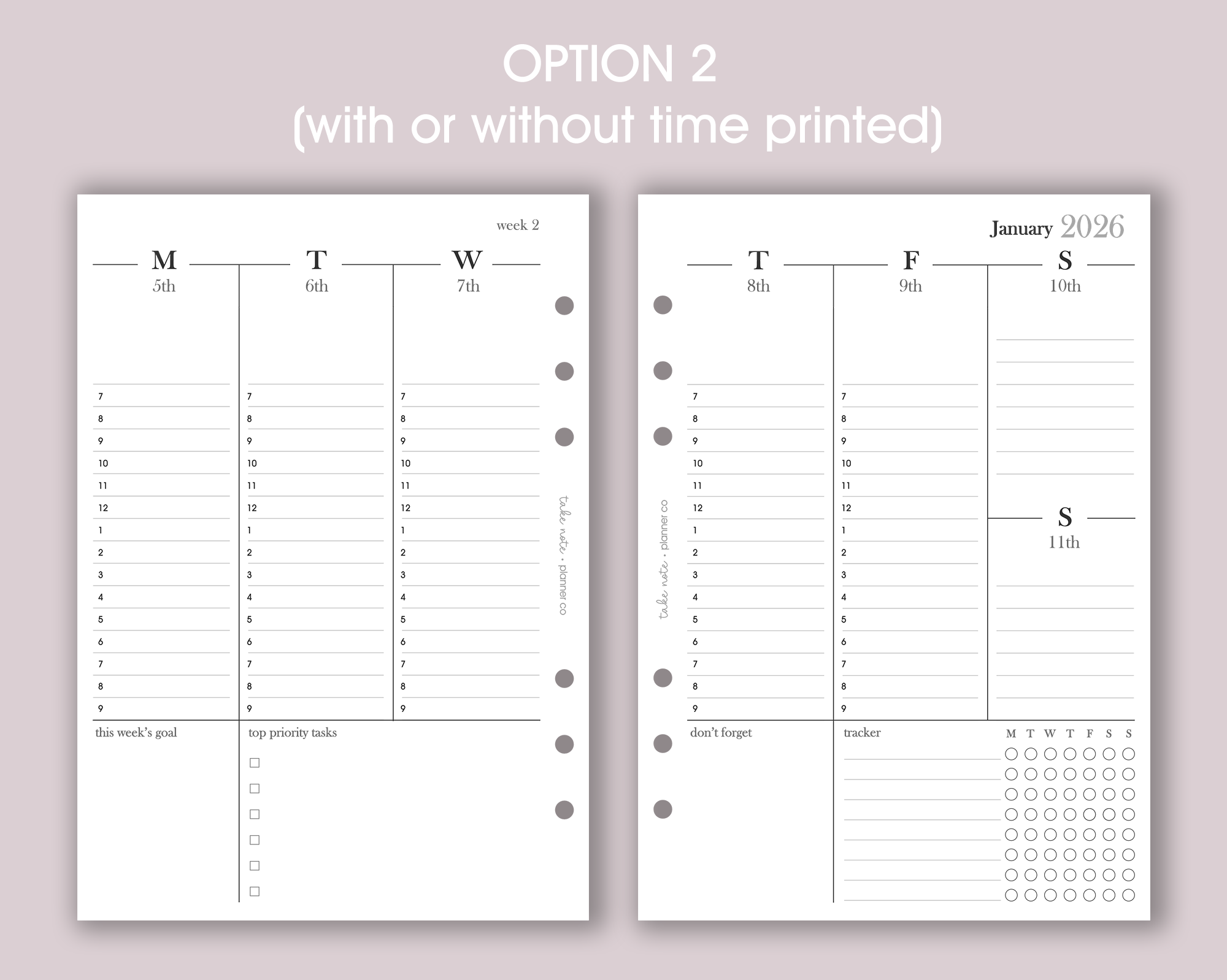 Dated Weekly Inserts <!---minimal:WEEK7-->