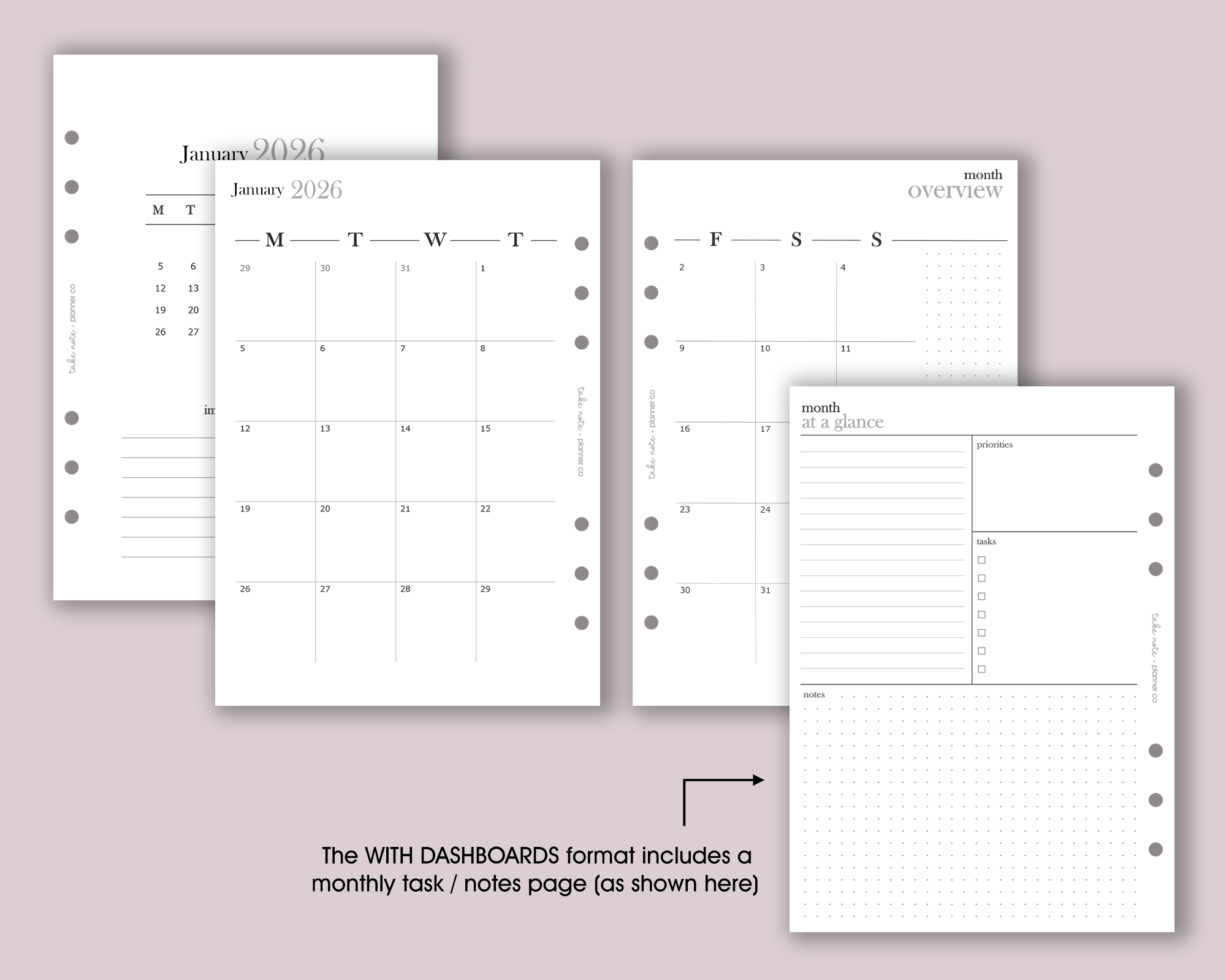 Dated Monthly Inserts <!---minimal:MONTH1-->